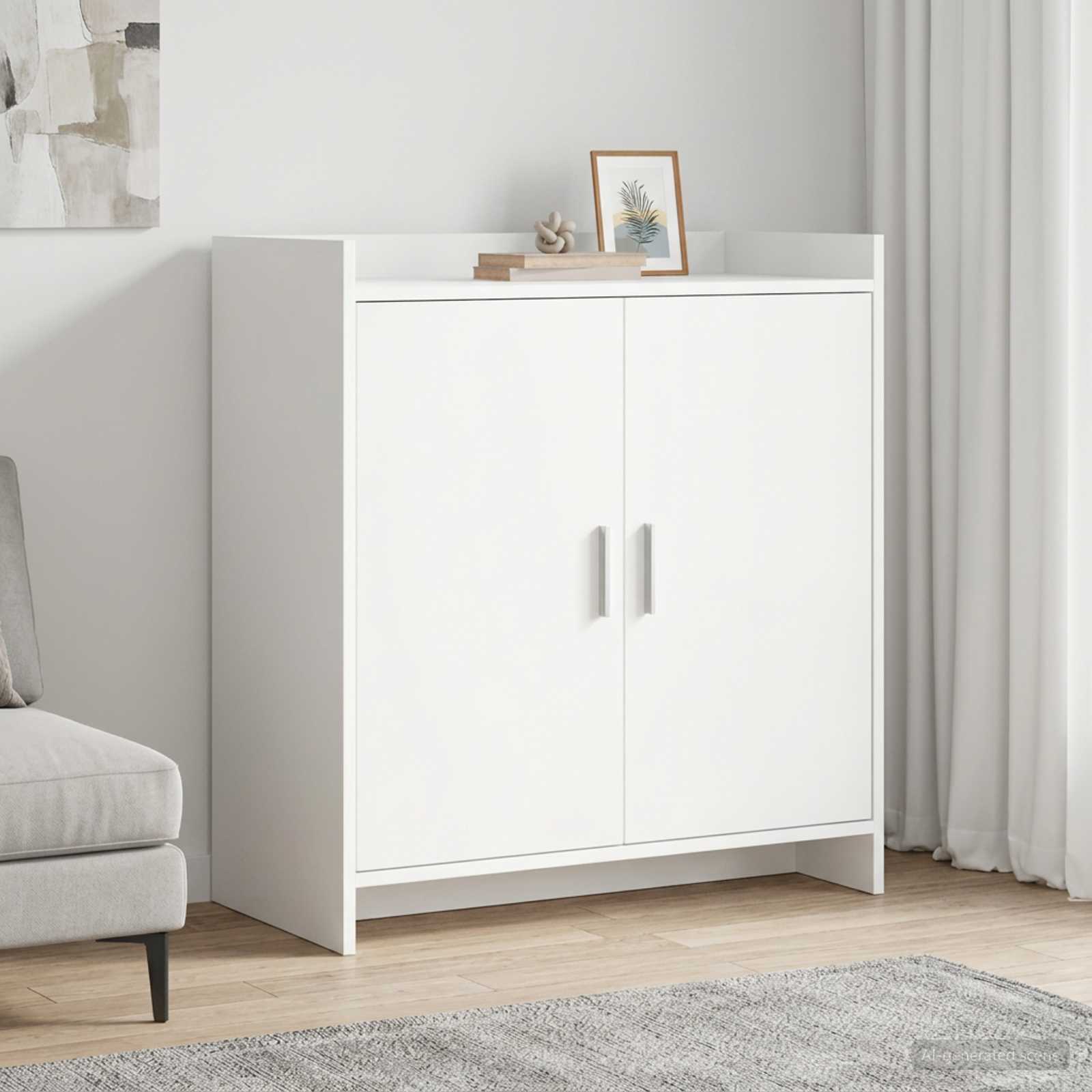 vidaXL Dressoir Wit 72 x 36 x 80 cm Bewerkt hout