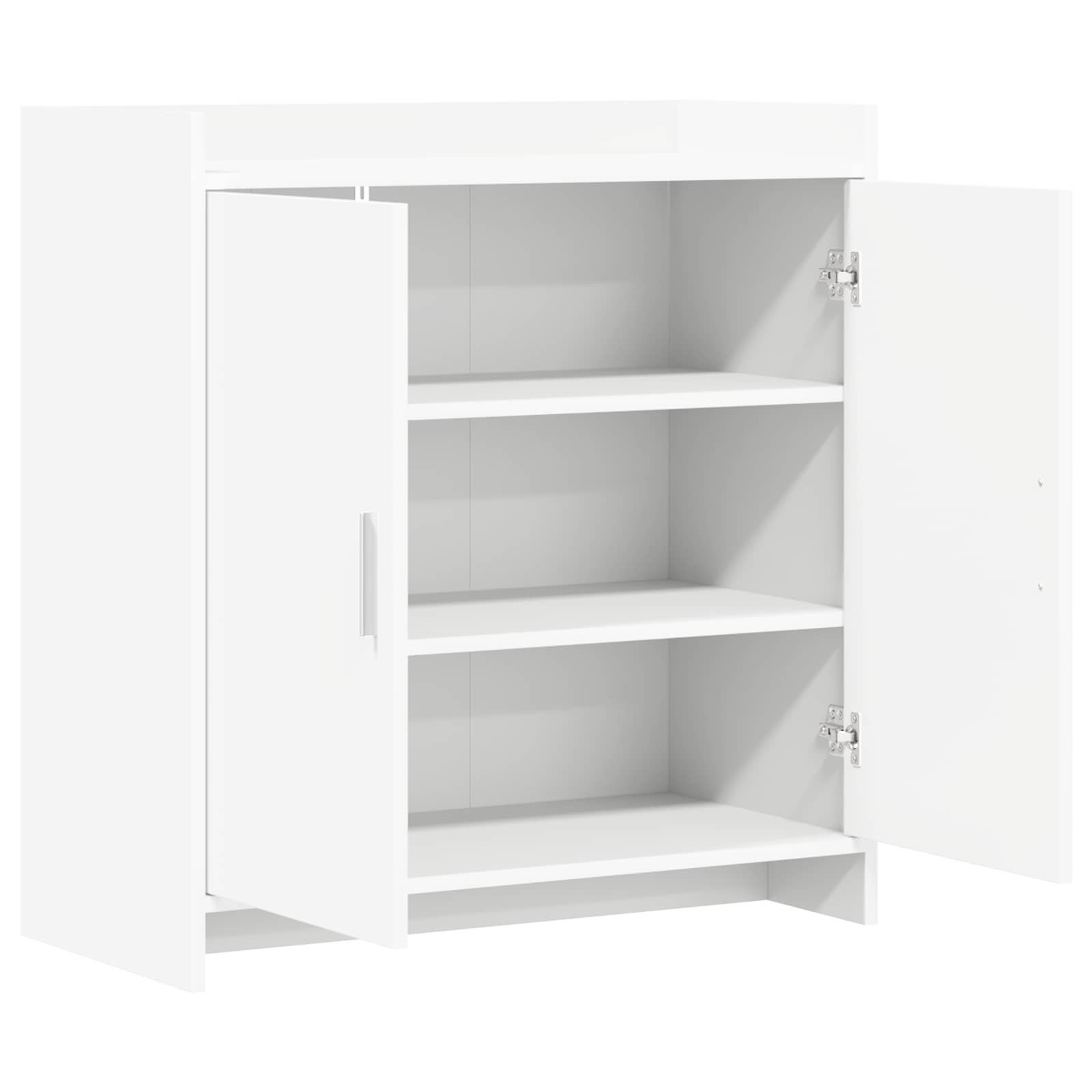 vidaXL Dressoir Wit 72 x 36 x 80 cm Bewerkt hout