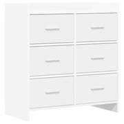 vidaXL Dressoir Wit 75 x 33 x 80 cm Bewerkt hout