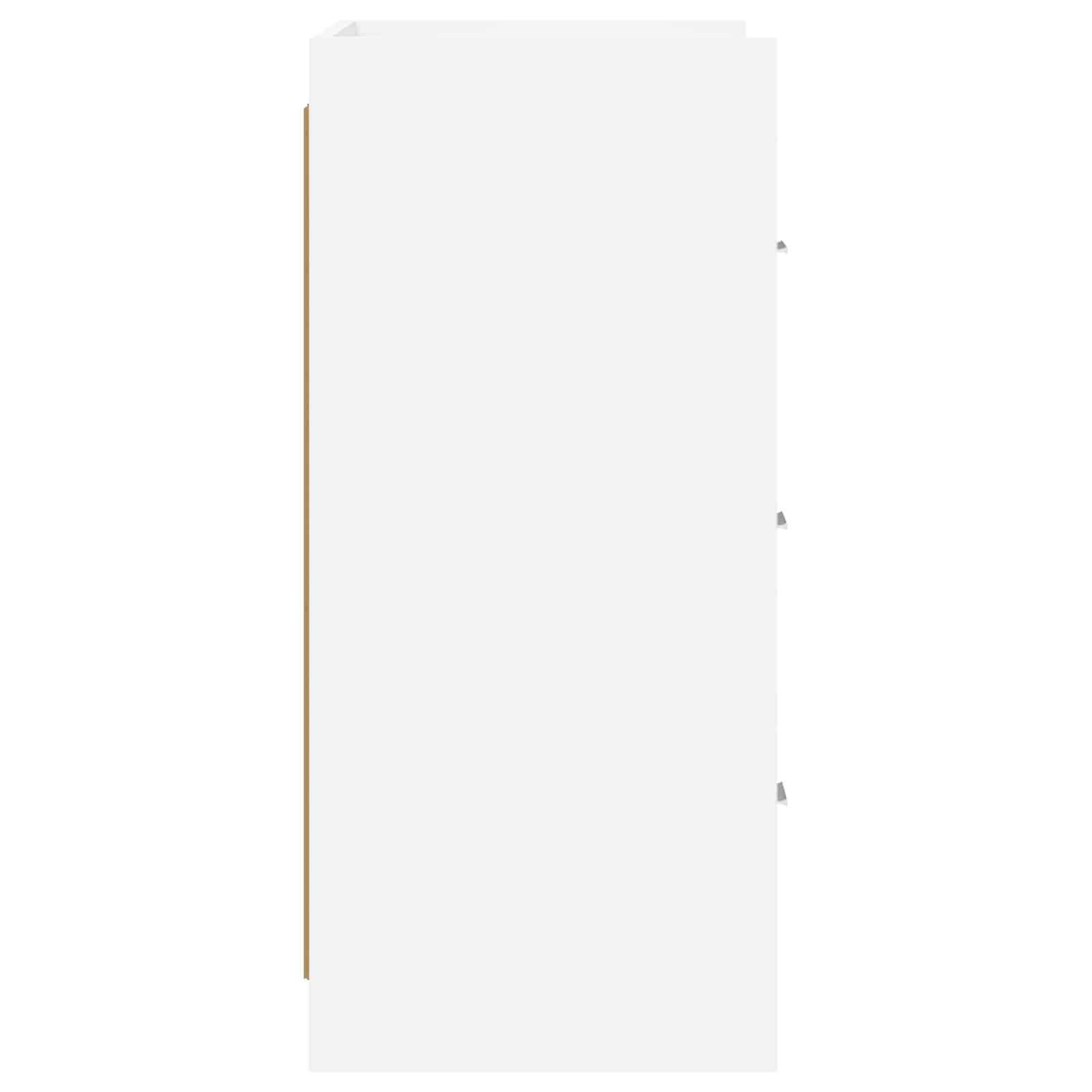 vidaXL Dressoir Wit 75 x 33 x 80 cm Bewerkt hout
