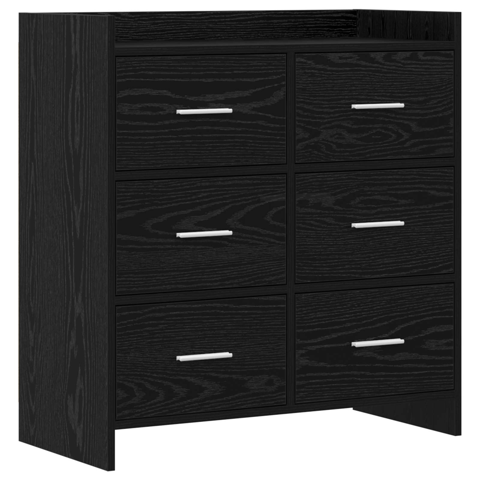 vidaXL Dressoir Wit 75 x 33 x 80 cm Bewerkt hout