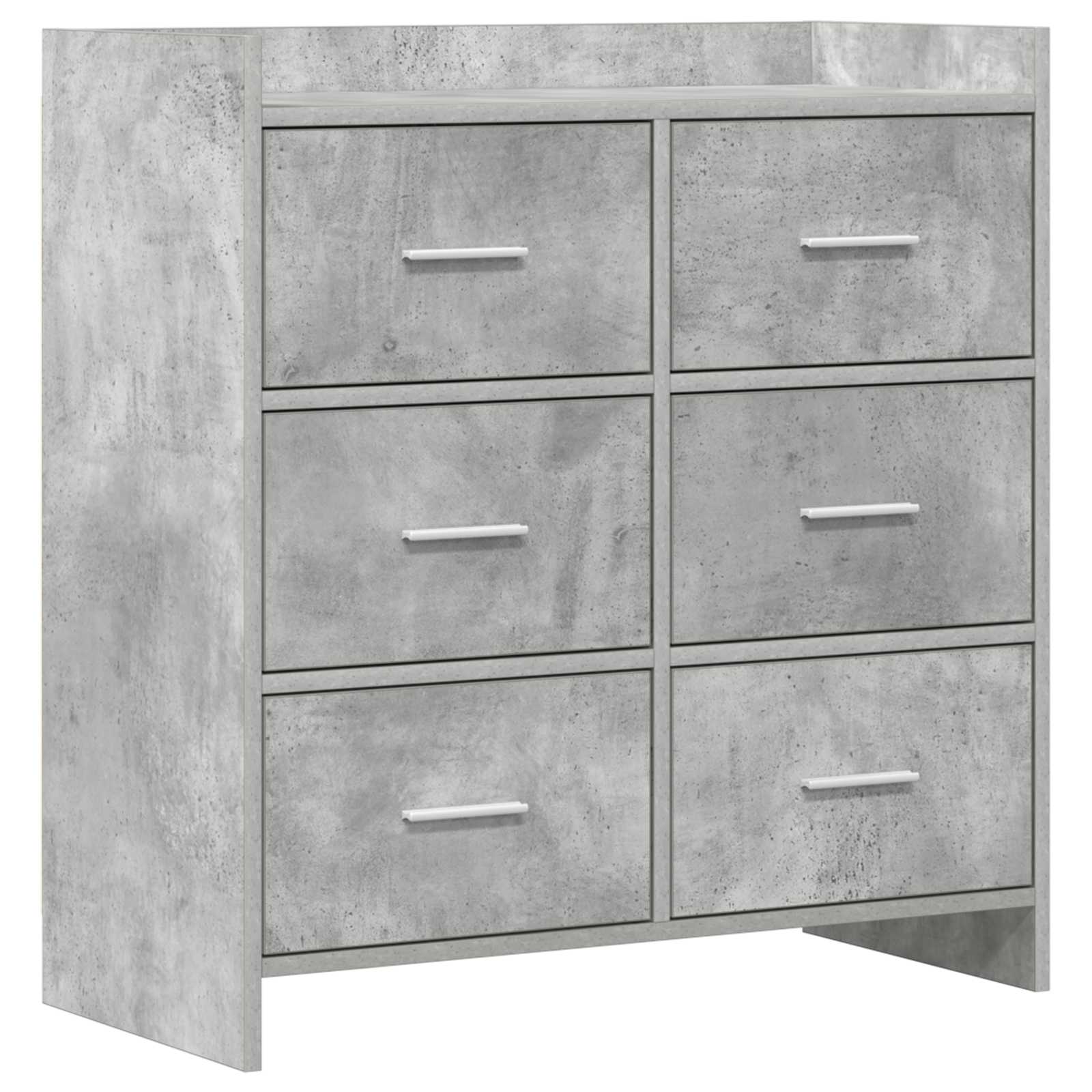 vidaXL Dressoir Wit 75 x 33 x 80 cm Bewerkt hout