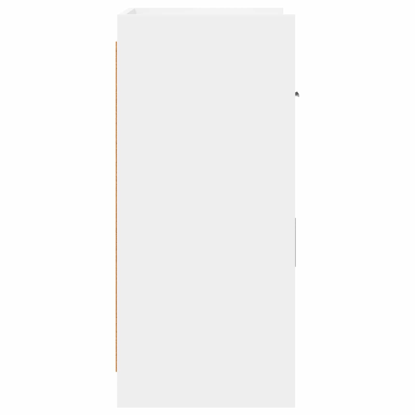 vidaXL Dressoir Wit 75 x 36 x 80 cm Bewerkt hout