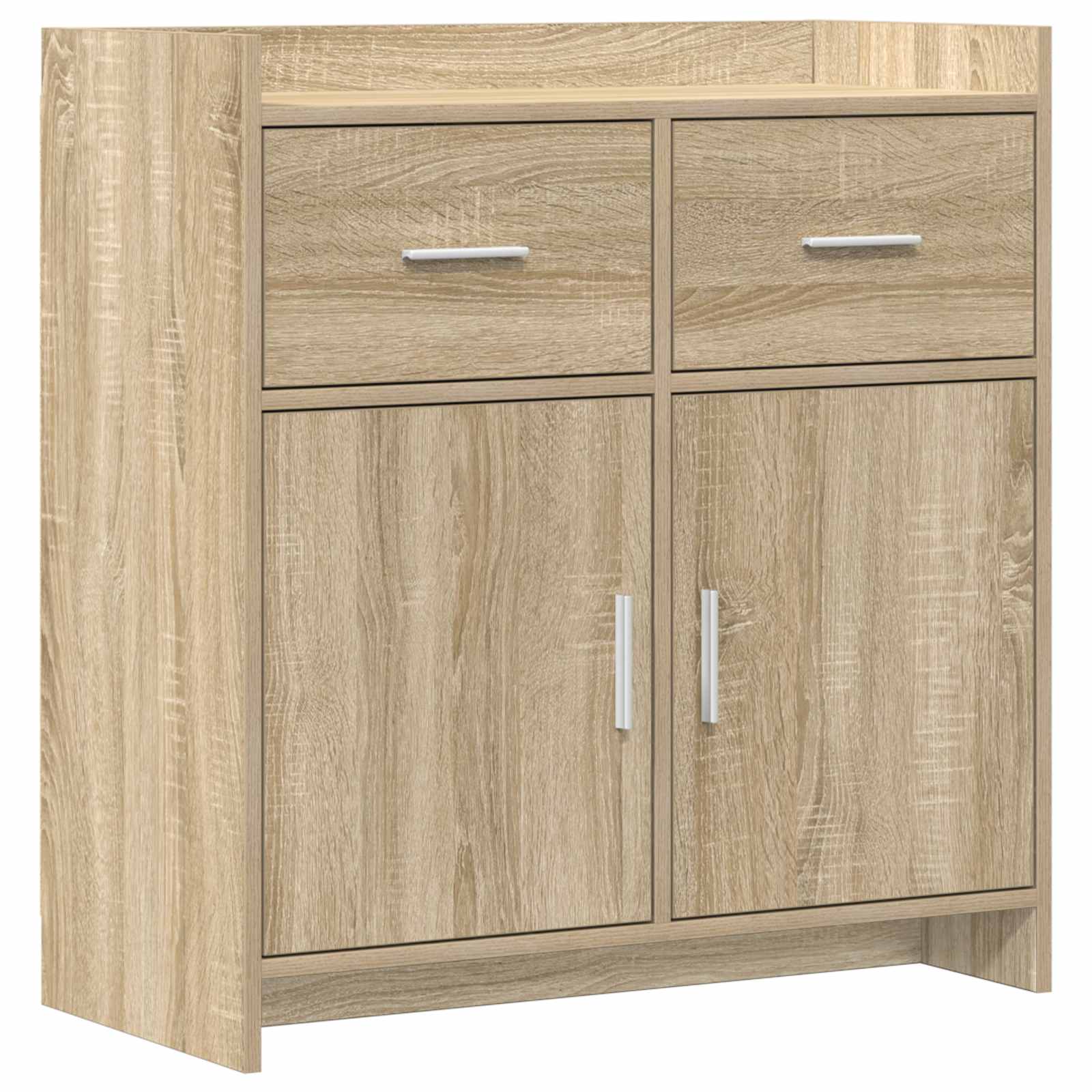 vidaXL Dressoir Wit 75 x 36 x 80 cm Bewerkt hout