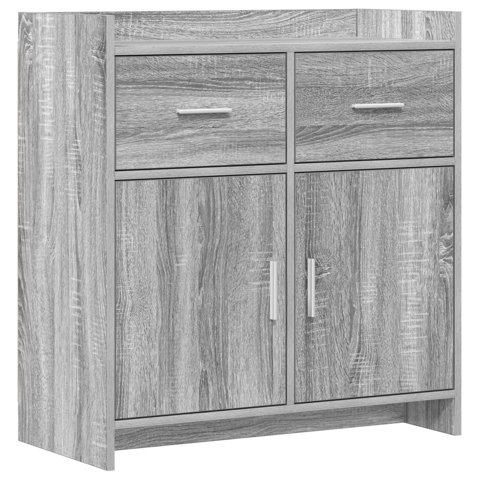 vidaXL Dressoir Wit 75 x 36 x 80 cm Bewerkt hout