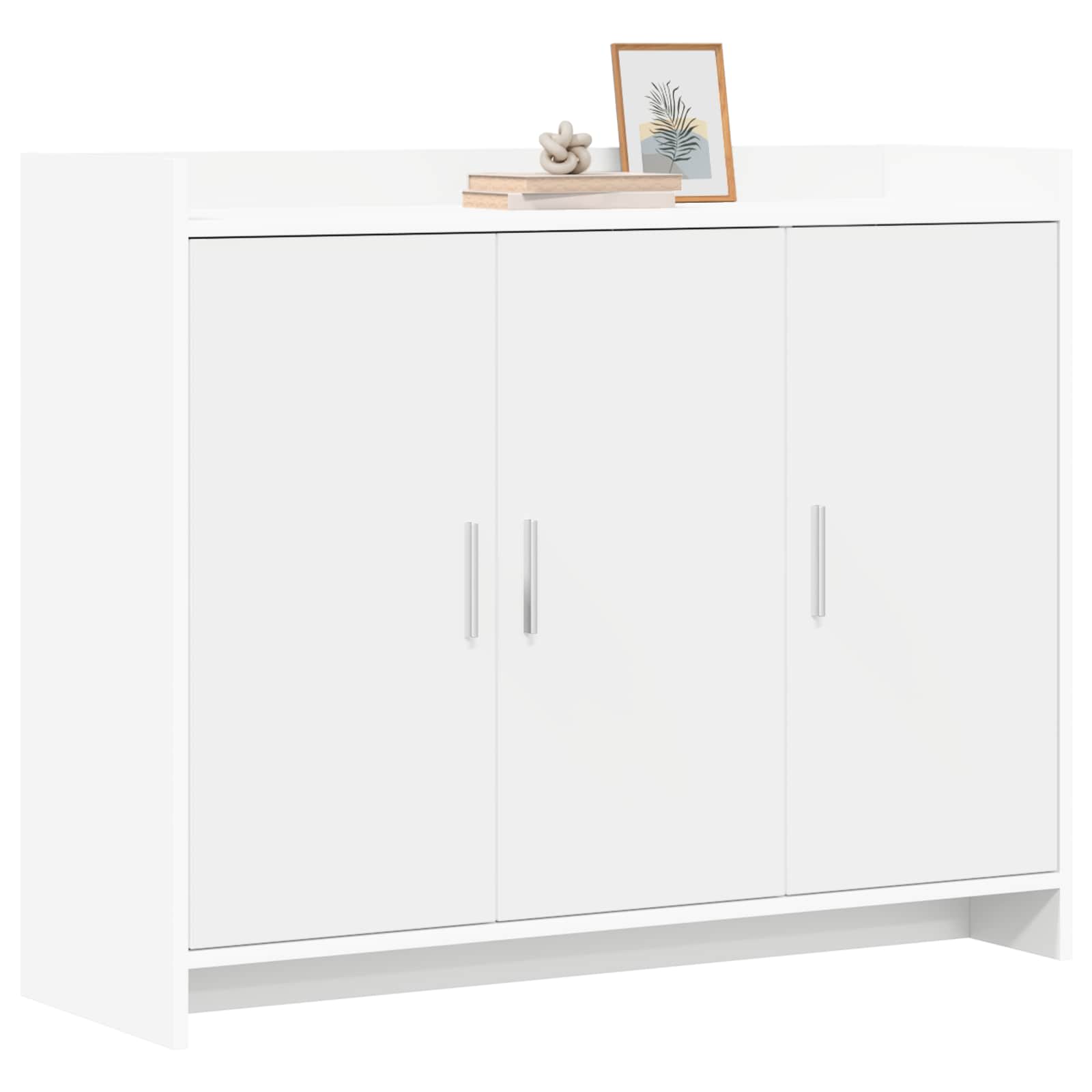 vidaXL Dressoir Wit 98,5 x 33 x 80 cm Bewerkt hout
