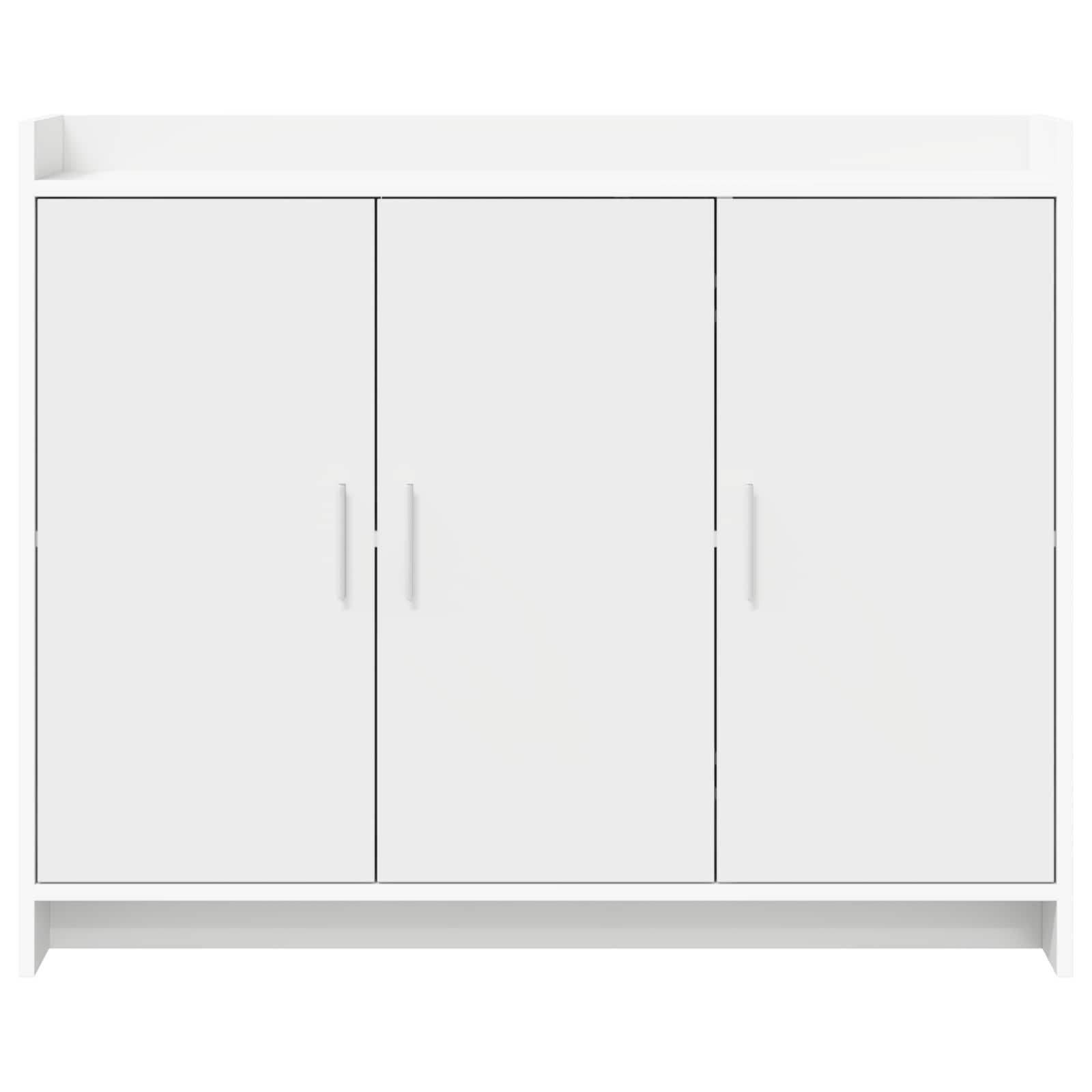 vidaXL Dressoir Wit 98,5 x 33 x 80 cm Bewerkt hout