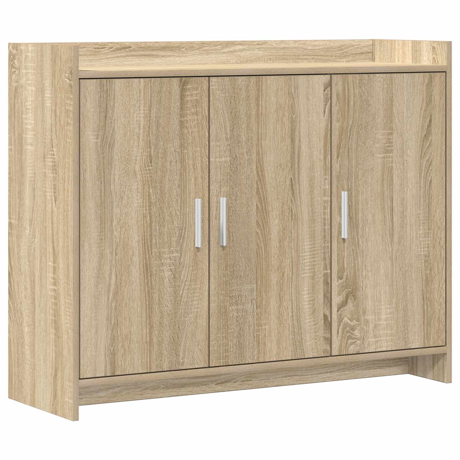 vidaXL Dressoir Wit 98,5 x 33 x 80 cm Bewerkt hout