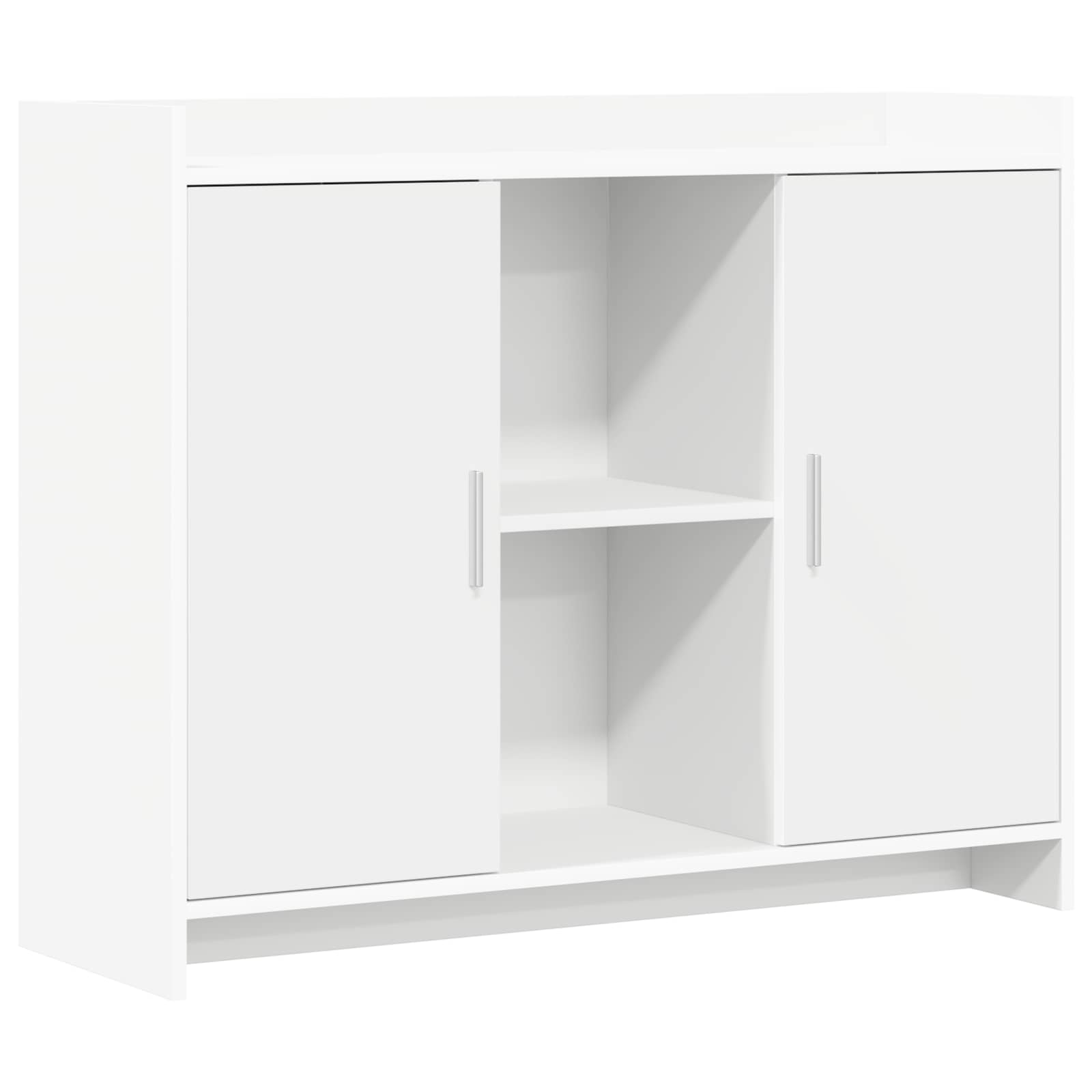 vidaXL Dressoir Wit 98,5 x 33 x 80 cm Bewerkt hout