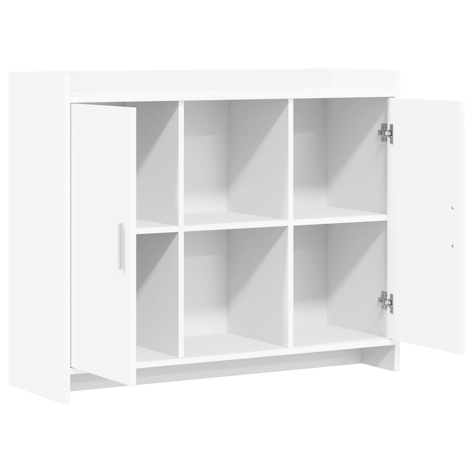 vidaXL Dressoir Wit 98,5 x 33 x 80 cm Bewerkt hout