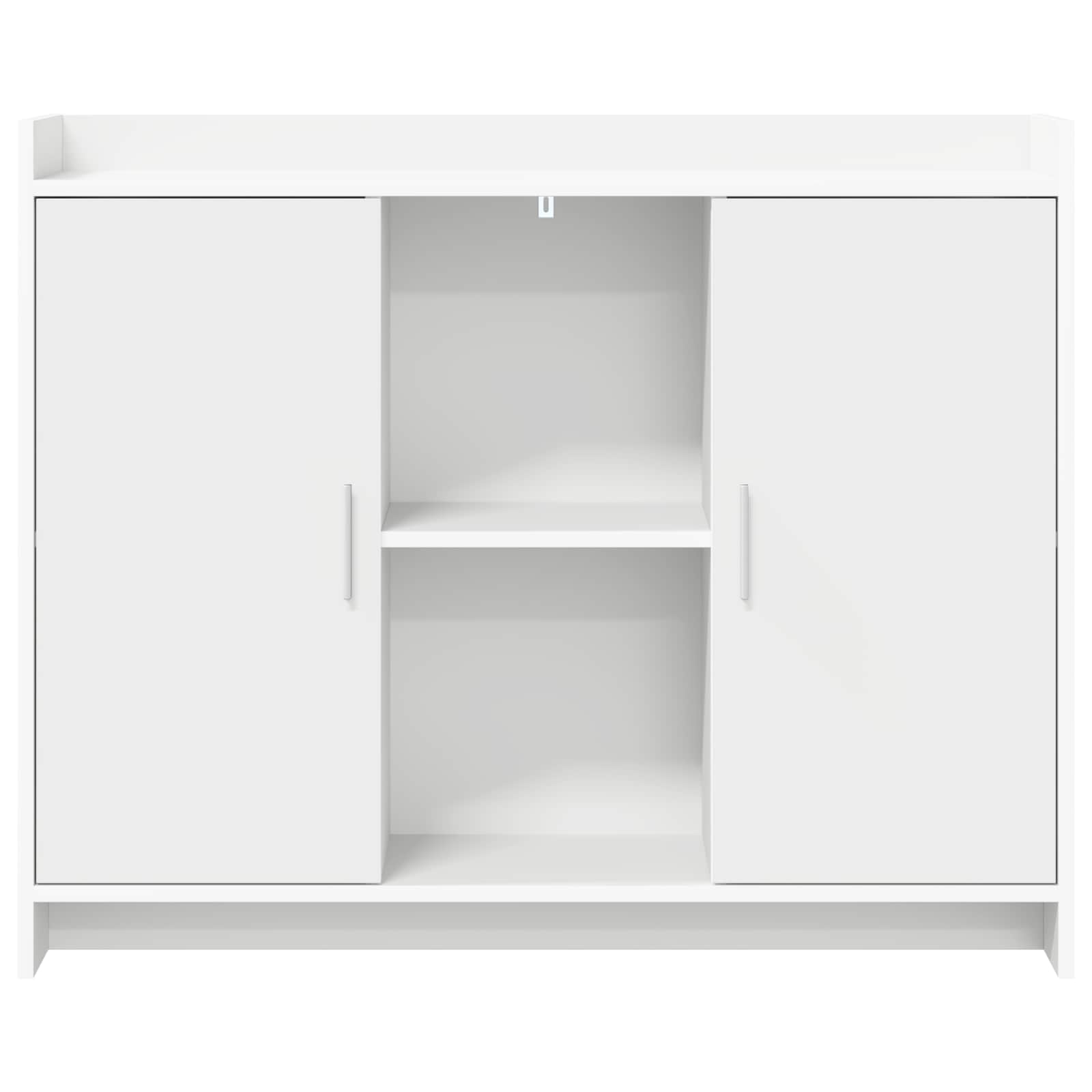 vidaXL Dressoir Wit 98,5 x 33 x 80 cm Bewerkt hout