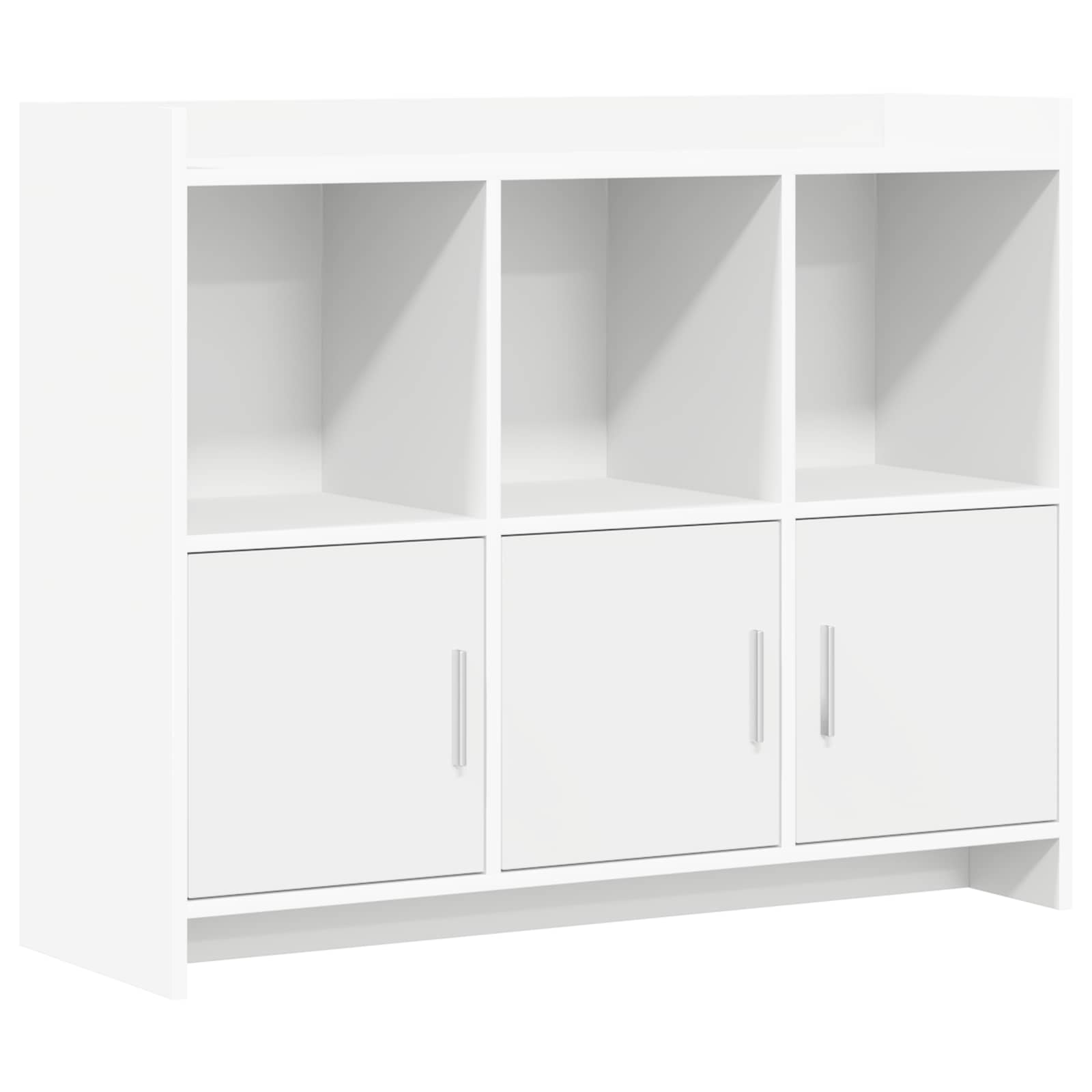 vidaXL Dressoir Wit 98,5 x 33 x 80 cm Bewerkt hout