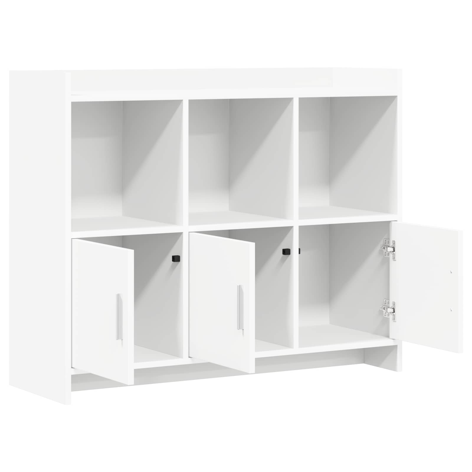 vidaXL Dressoir Wit 98,5 x 33 x 80 cm Bewerkt hout
