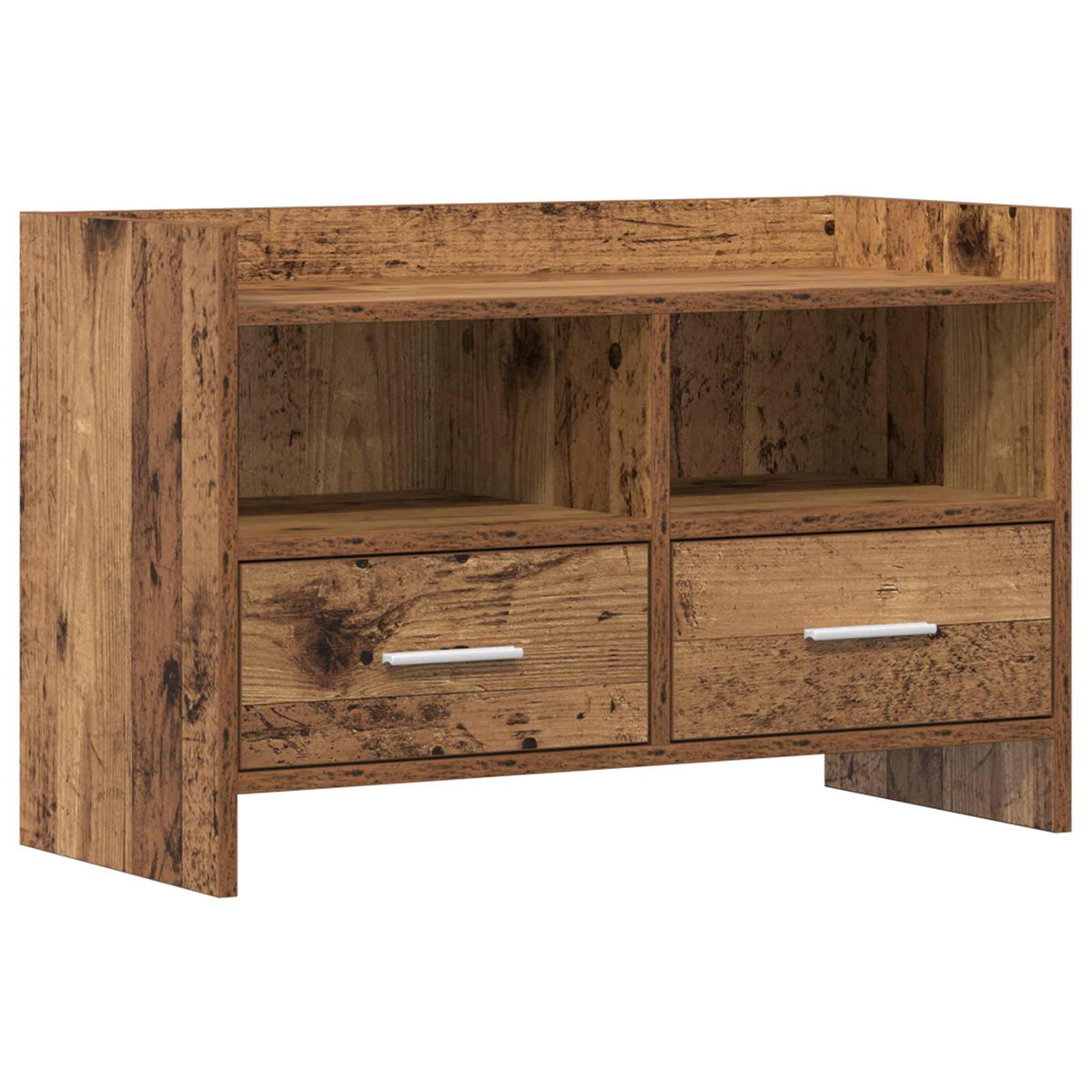 vidaXL TV-kast 71,5 x 33 x 47 cm Wit Bewerkt hout