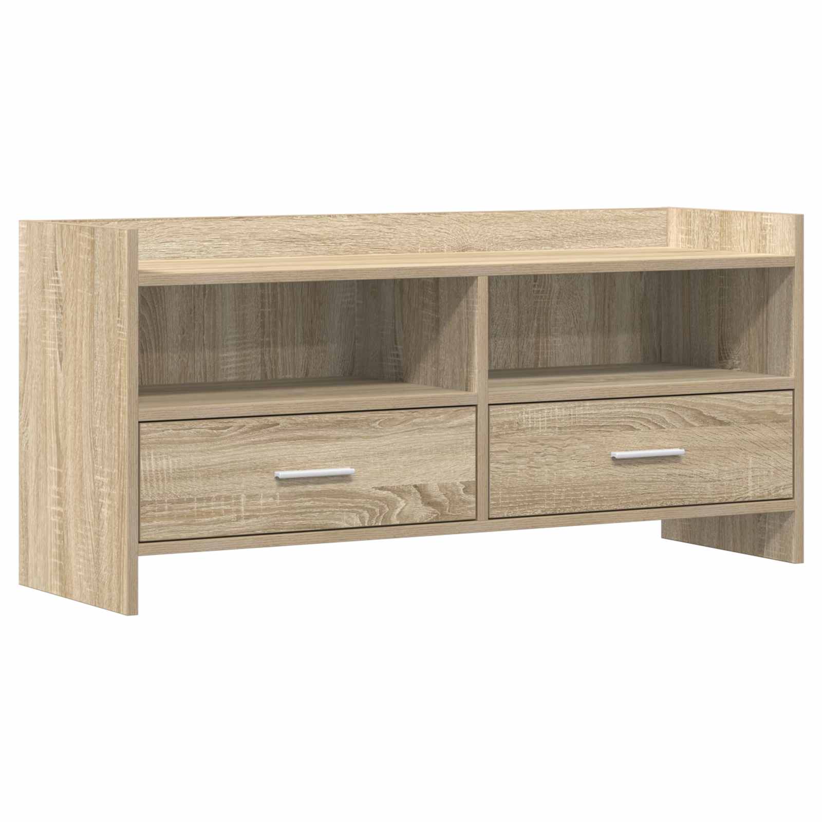 vidaXL TV-kast 100 x 33 x 47 cm Wit Bewerkt hout