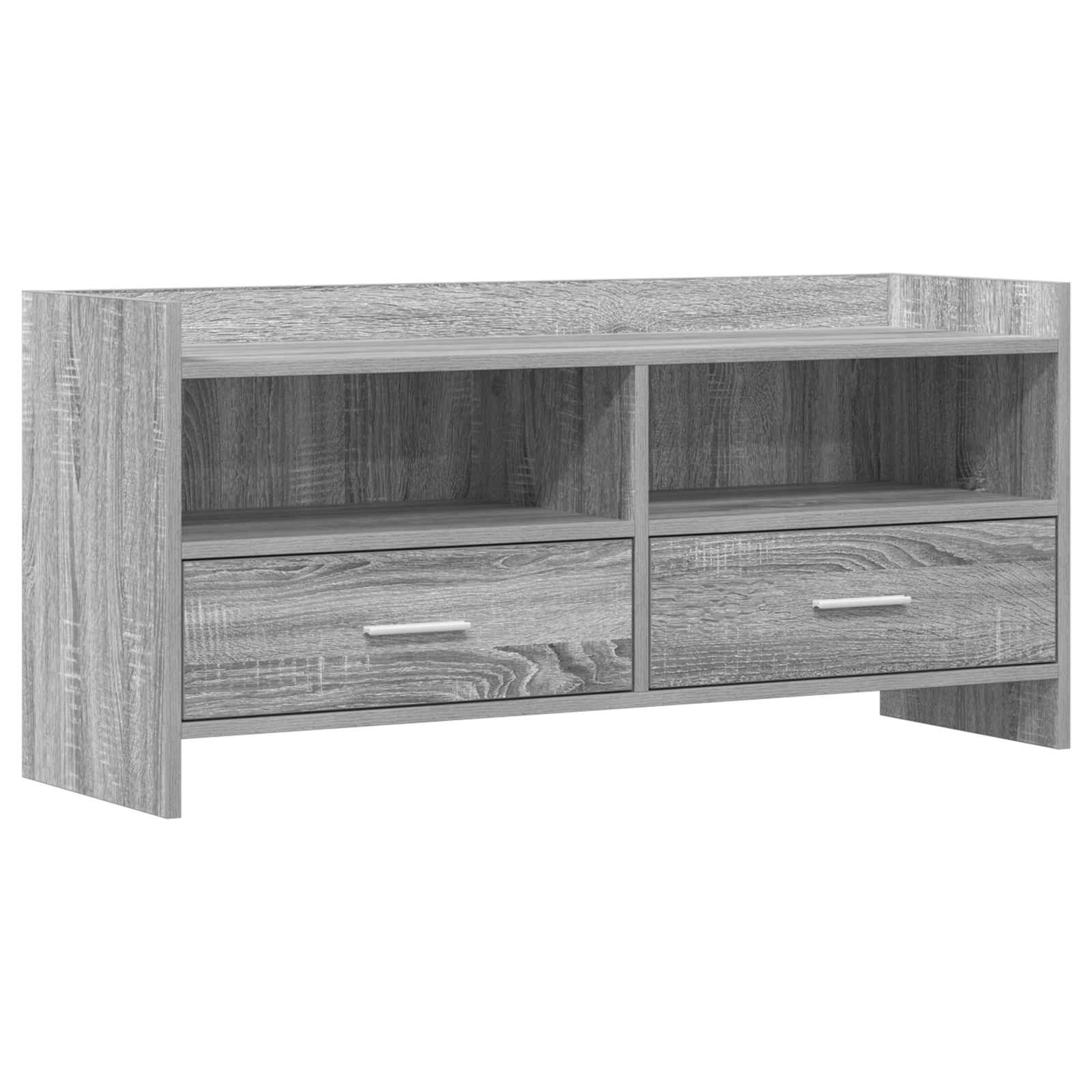 vidaXL TV-kast 100 x 33 x 47 cm Wit Bewerkt hout
