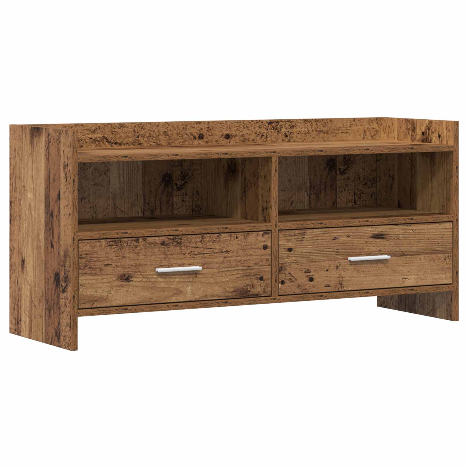 vidaXL TV-kast 100 x 33 x 47 cm Wit Bewerkt hout