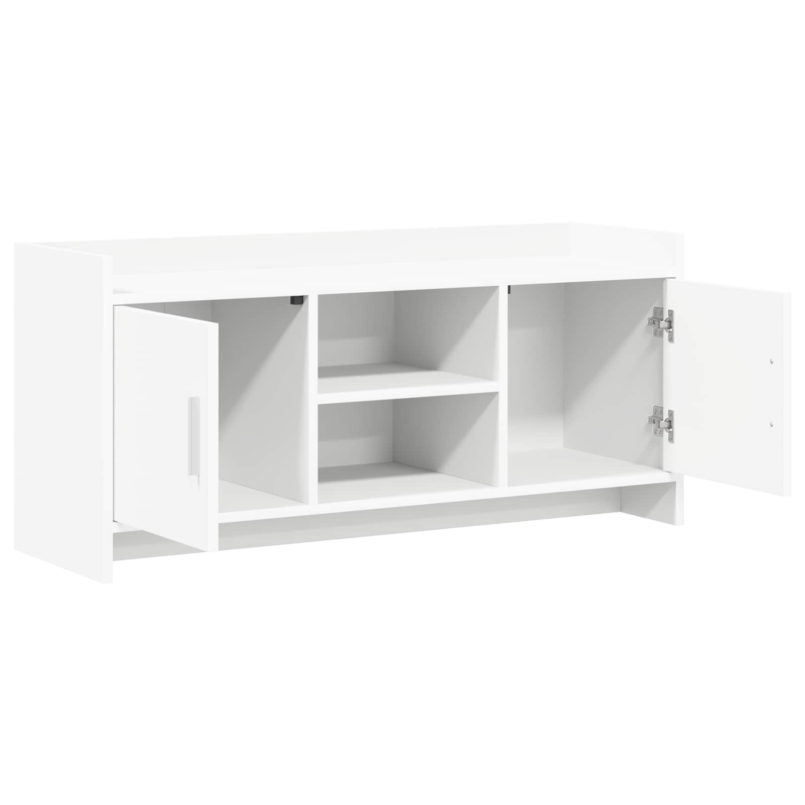 vidaXL TV-kast 102 x 33 x 47 cm Wit Bewerkt hout