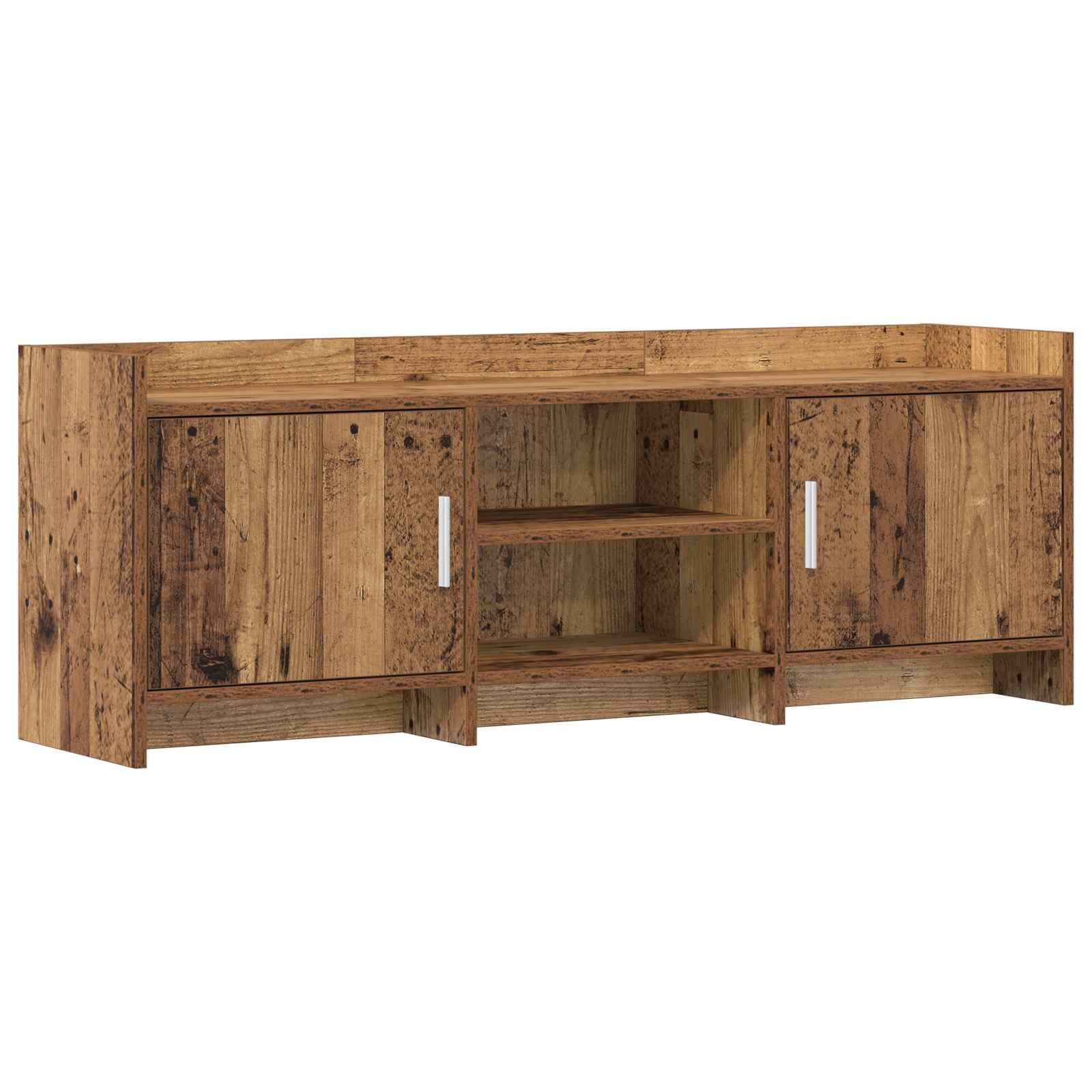 vidaXL TV-kast 102 x 33 x 47 cm Wit Bewerkt hout