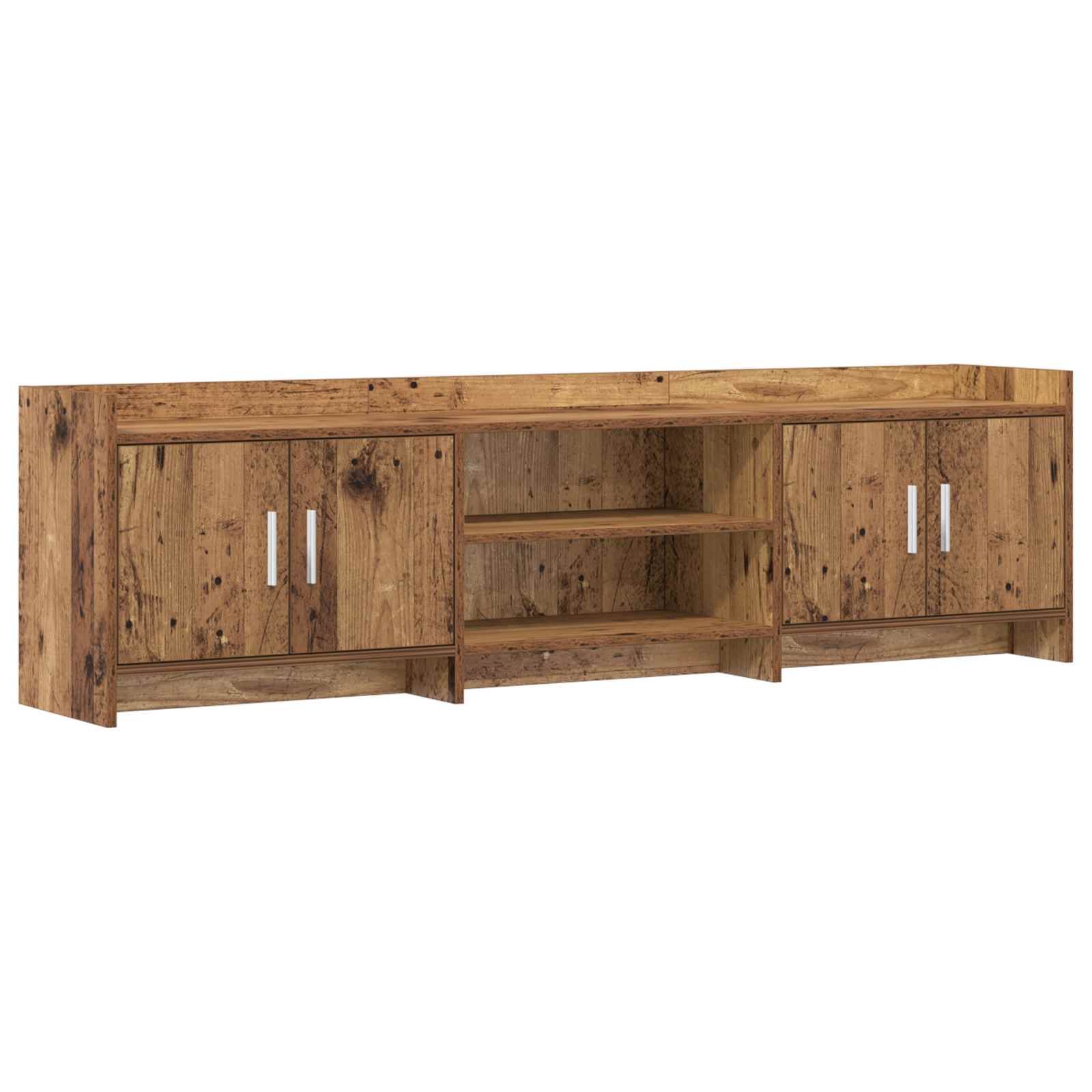 vidaXL TV-kast 102 x 33 x 47 cm Wit Bewerkt hout