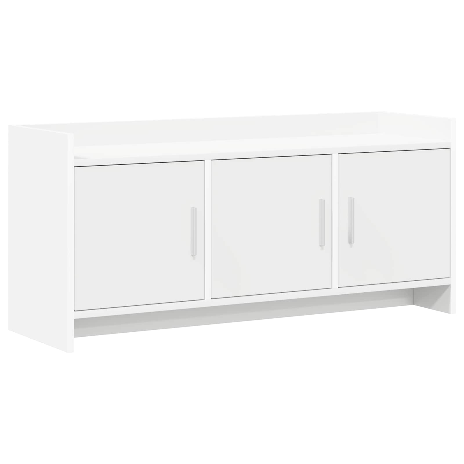 vidaXL TV-kast 102 x 33 x 47 cm Wit Bewerkt hout
