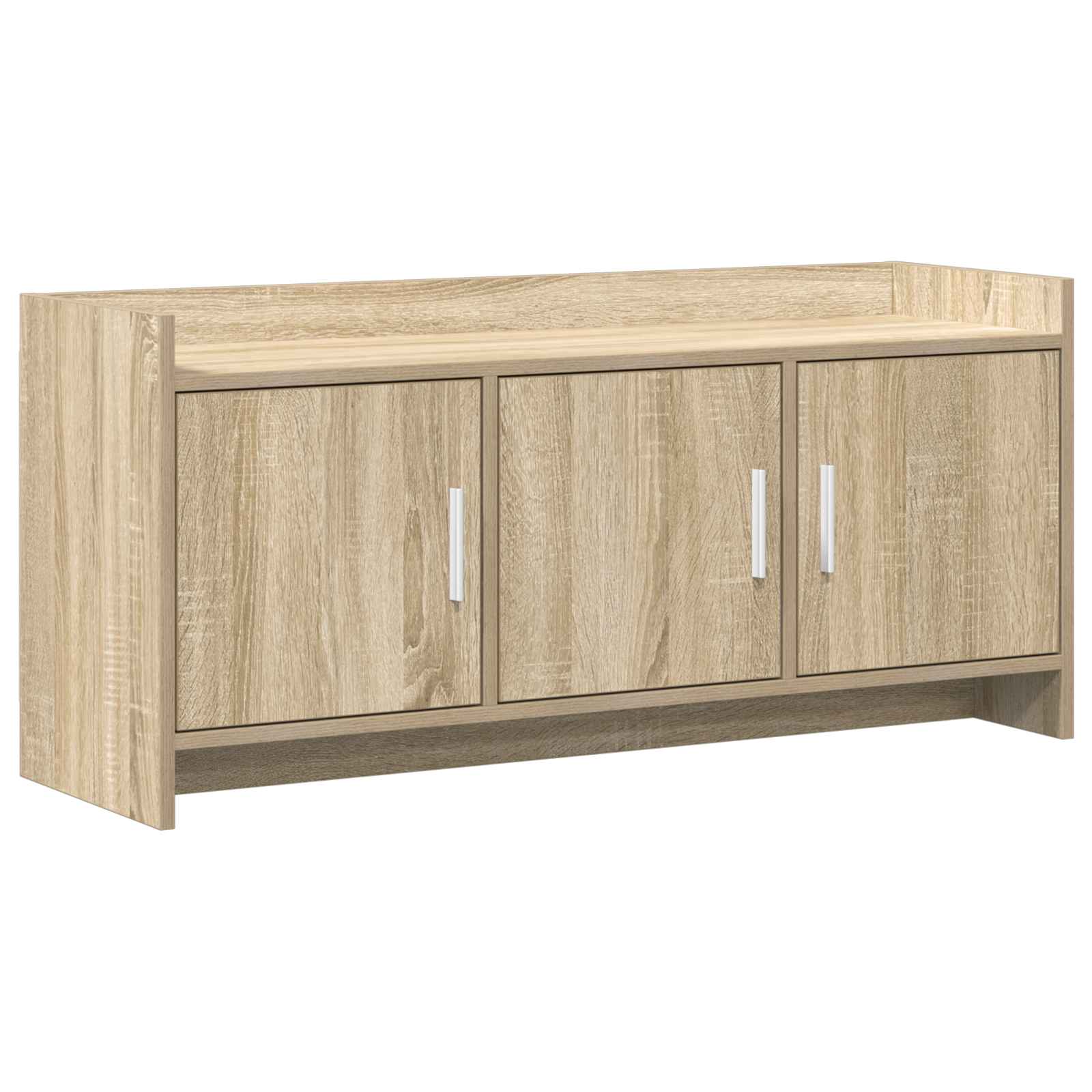 vidaXL TV-kast 102 x 33 x 47 cm Wit Bewerkt hout