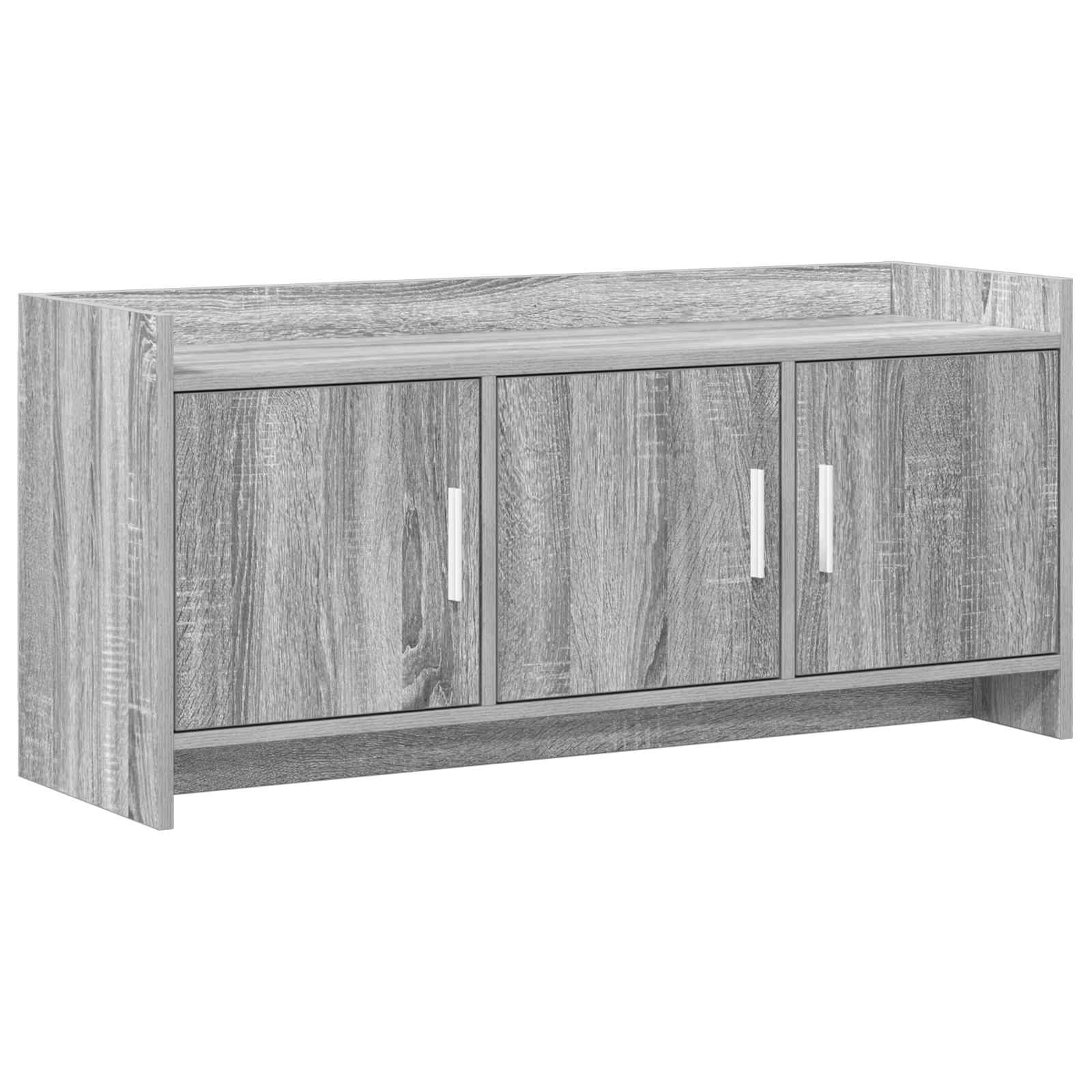 vidaXL TV-kast 102 x 33 x 47 cm Wit Bewerkt hout