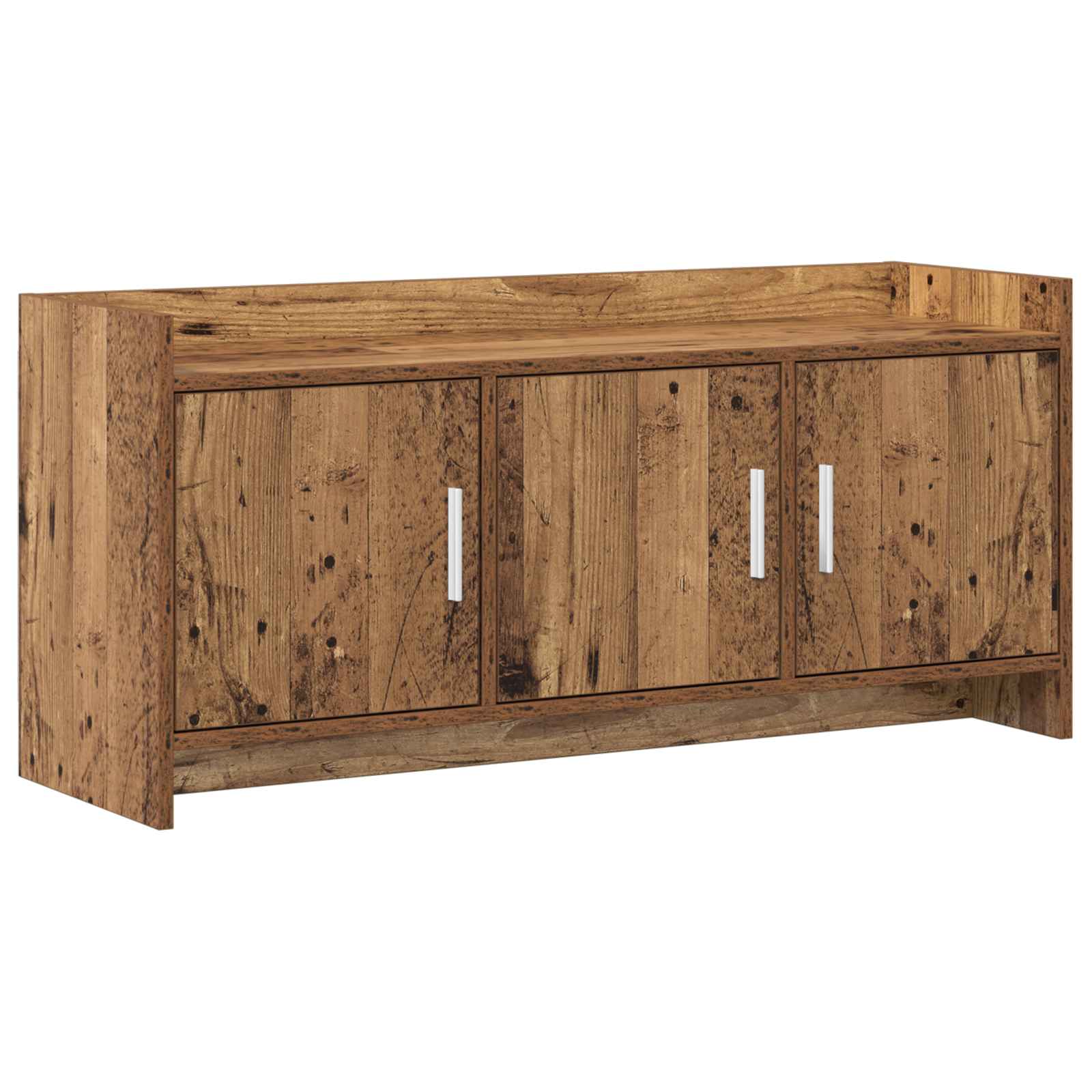 vidaXL TV-kast 102 x 33 x 47 cm Wit Bewerkt hout
