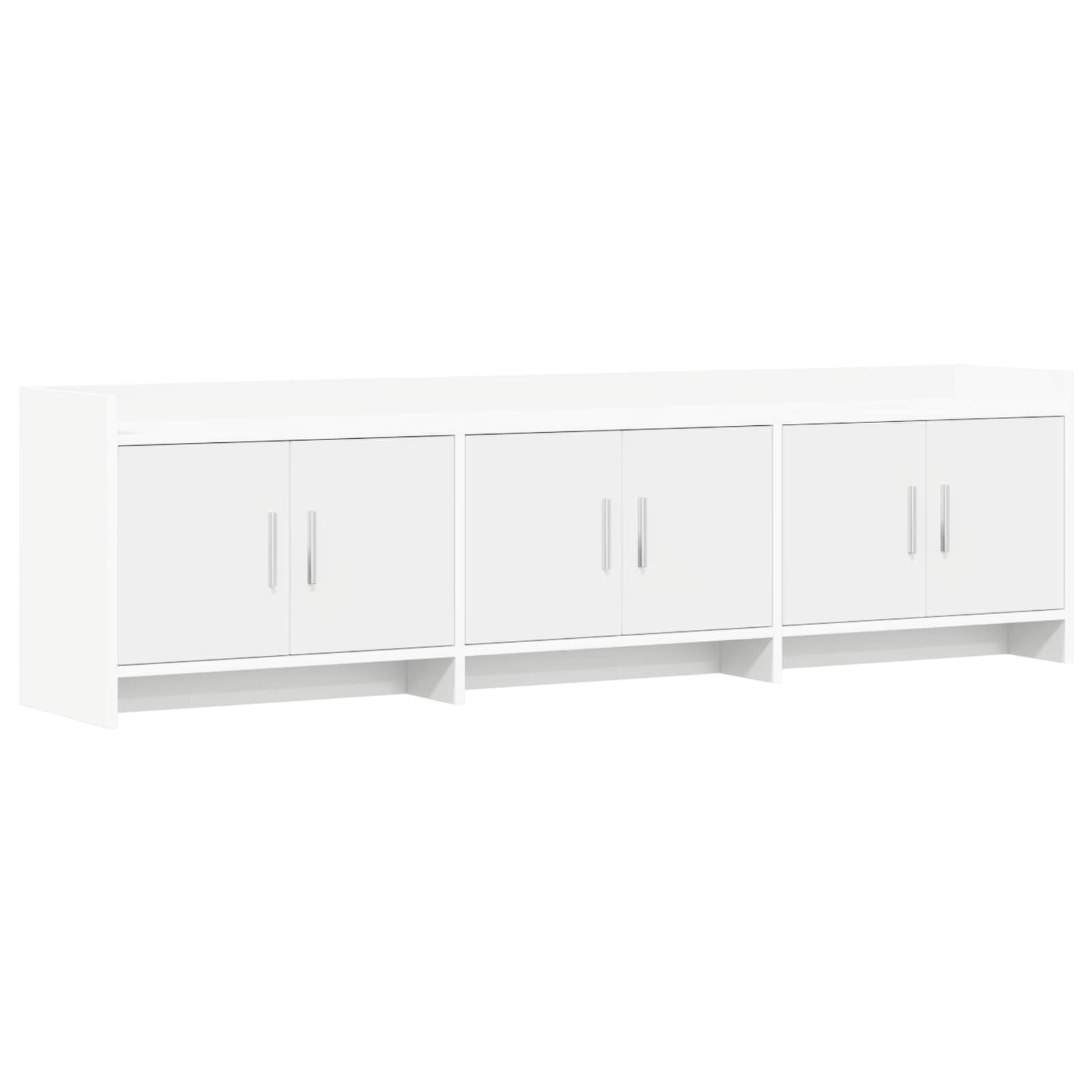 vidaXL TV-kast 168 x 33 x 47 cm Wit Bewerkt hout
