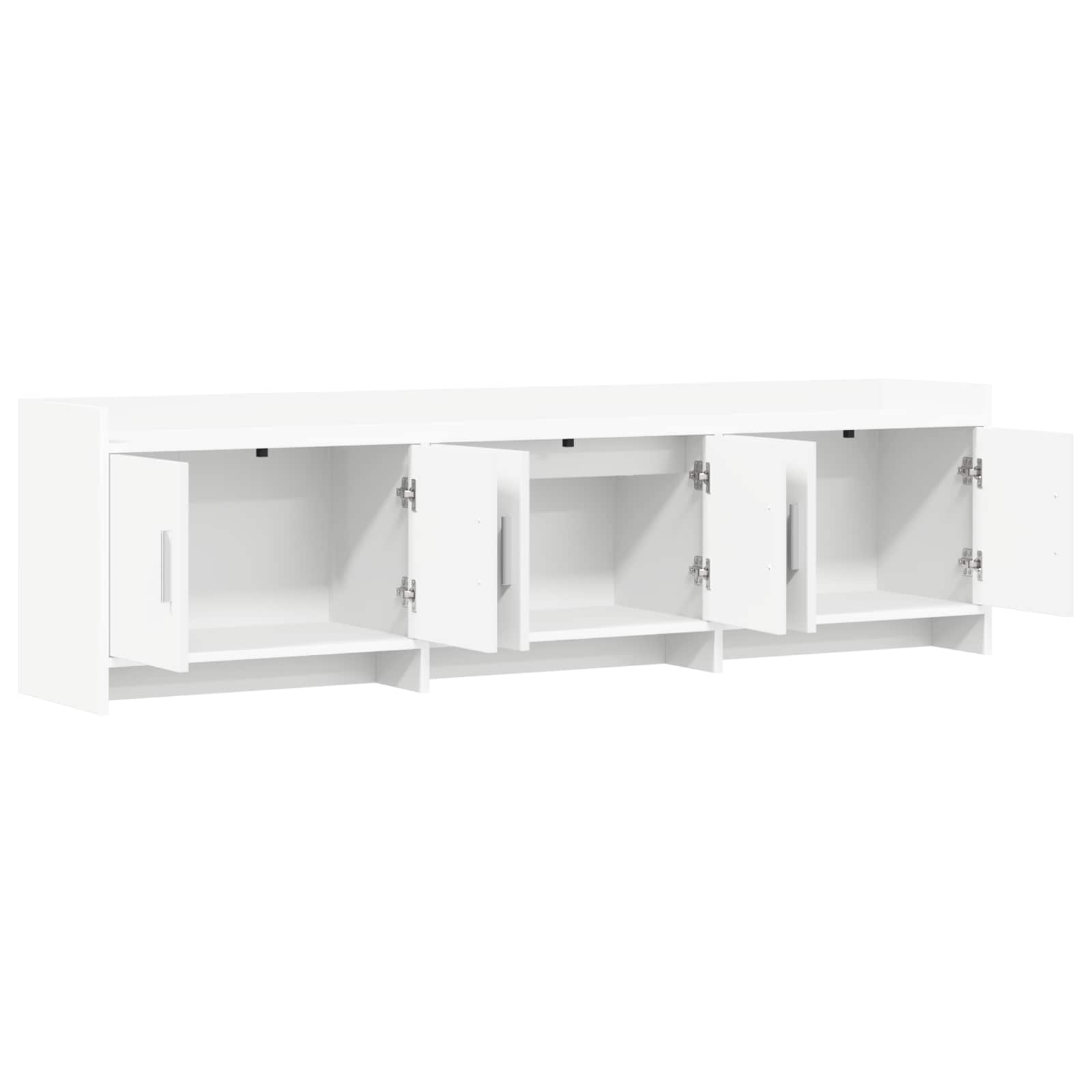 vidaXL TV-kast 168 x 33 x 47 cm Wit Bewerkt hout