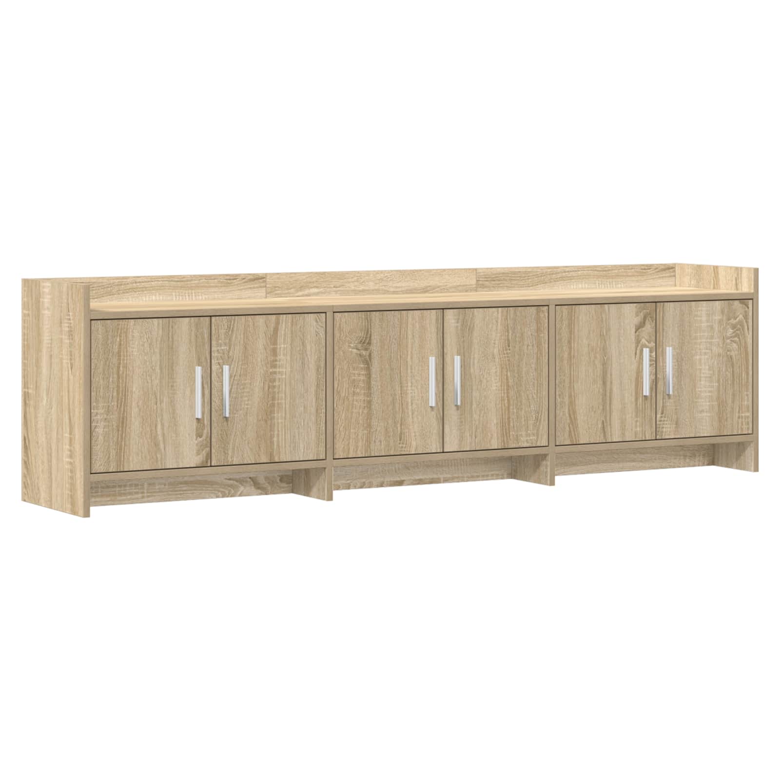 vidaXL TV-kast 168 x 33 x 47 cm Wit Bewerkt hout