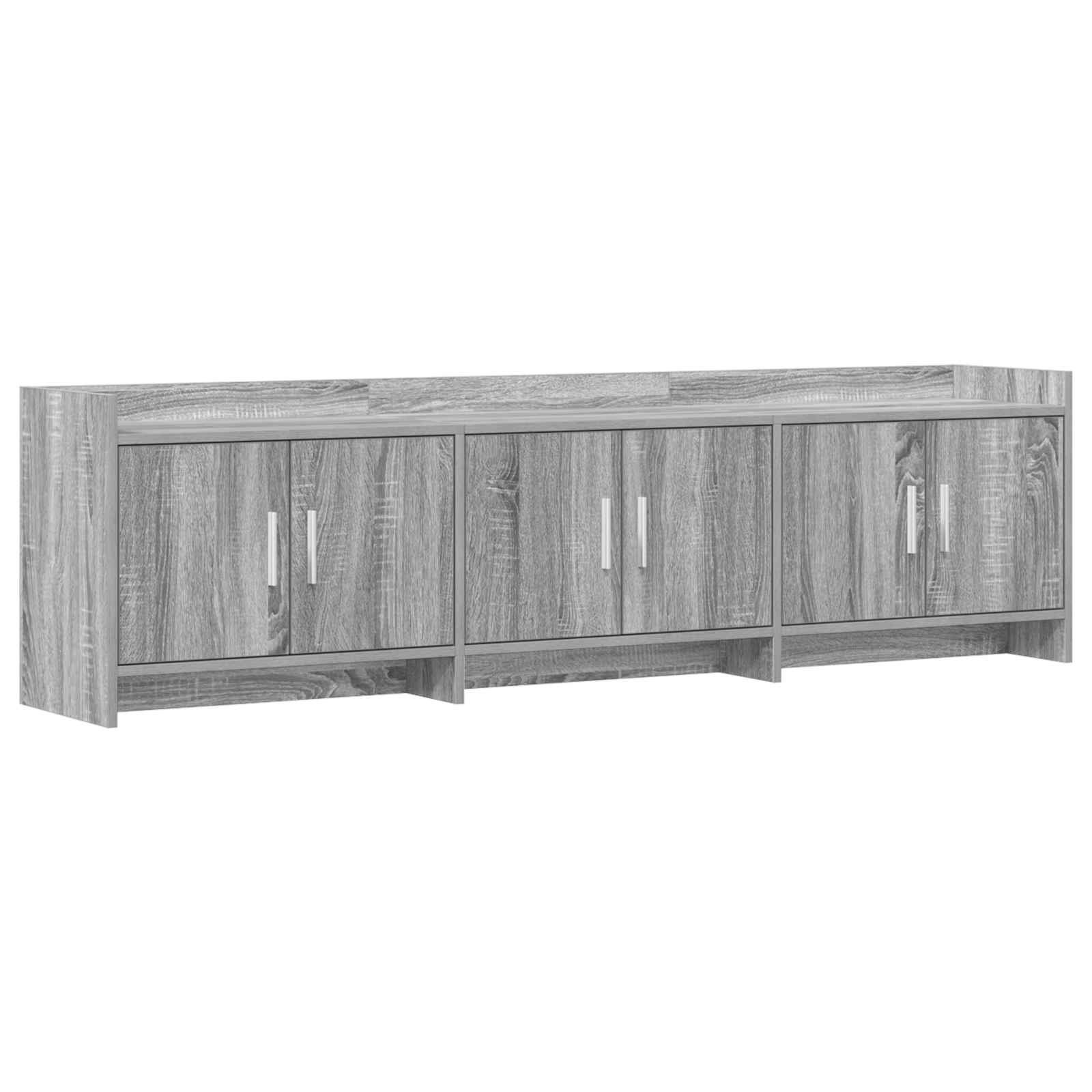 vidaXL TV-kast 168 x 33 x 47 cm Wit Bewerkt hout