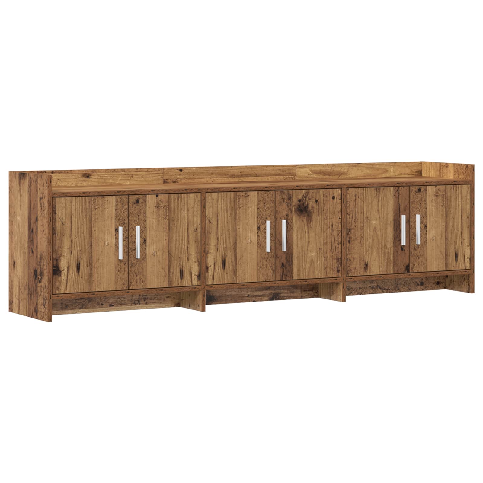 vidaXL TV-kast 168 x 33 x 47 cm Wit Bewerkt hout