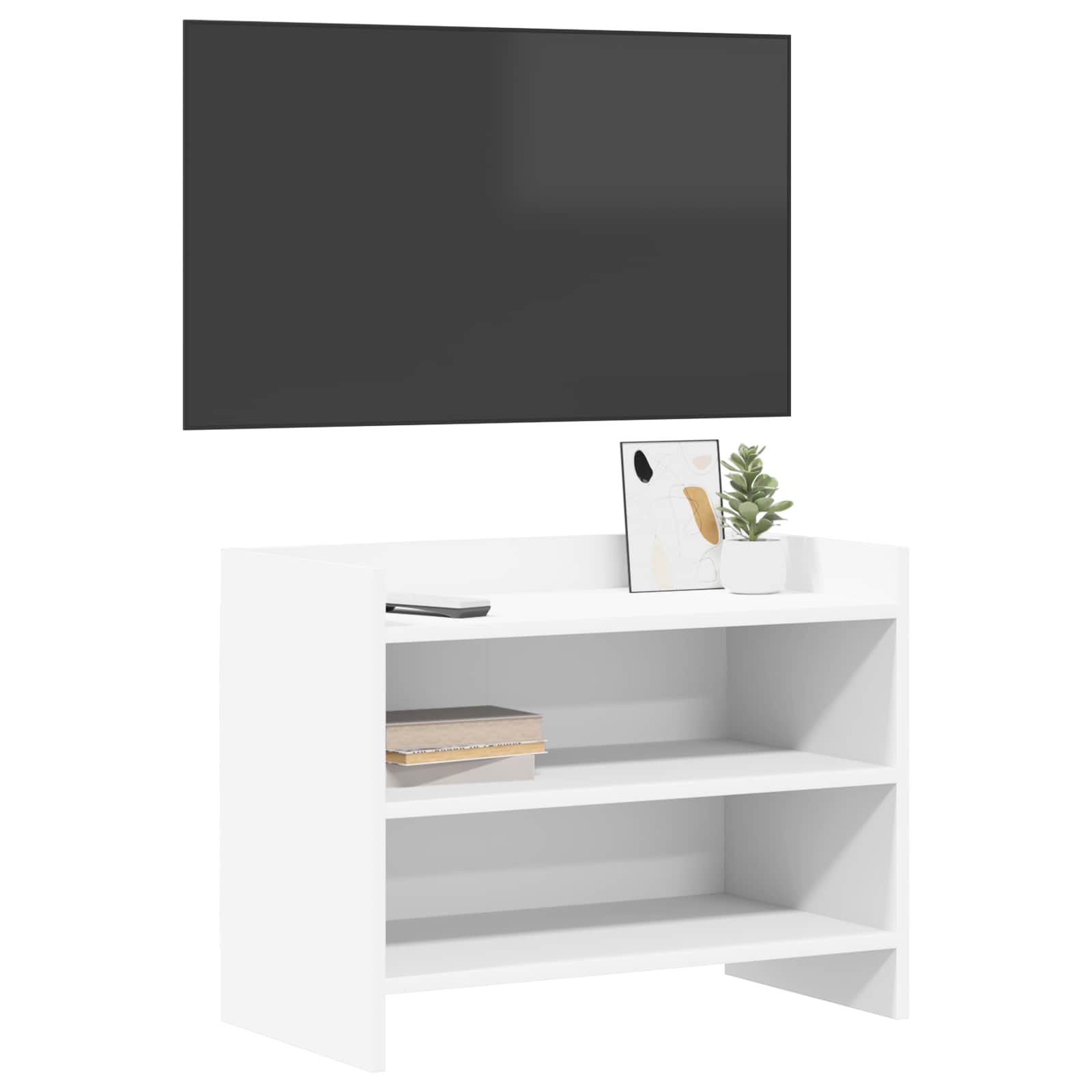 vidaXL TV-kast 60 x 33 x 47 cm Wit Bewerkt hout
