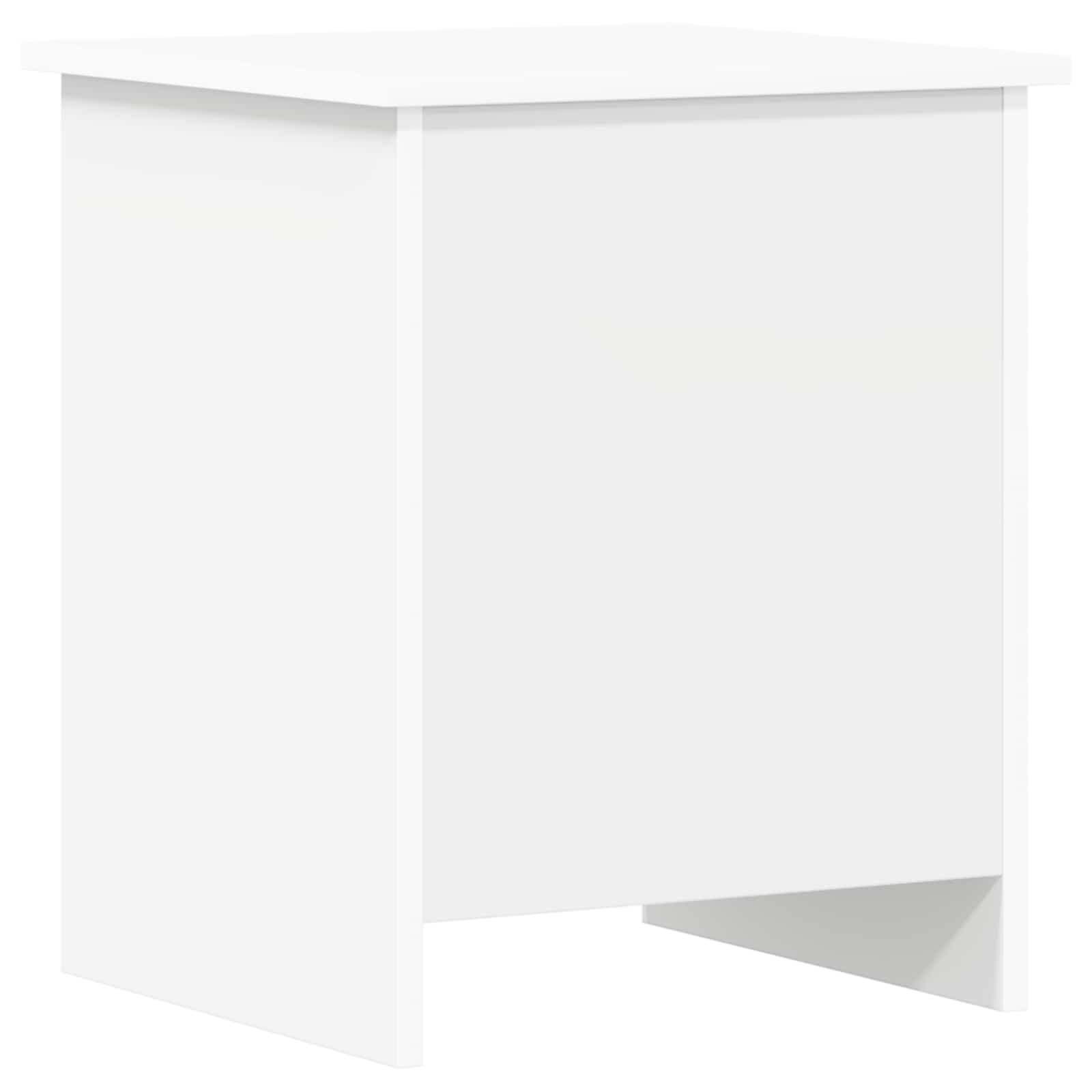 vidaXL Opbergkist met opslag Wit 40 x 40 x 50 cm Bewerkt hout
