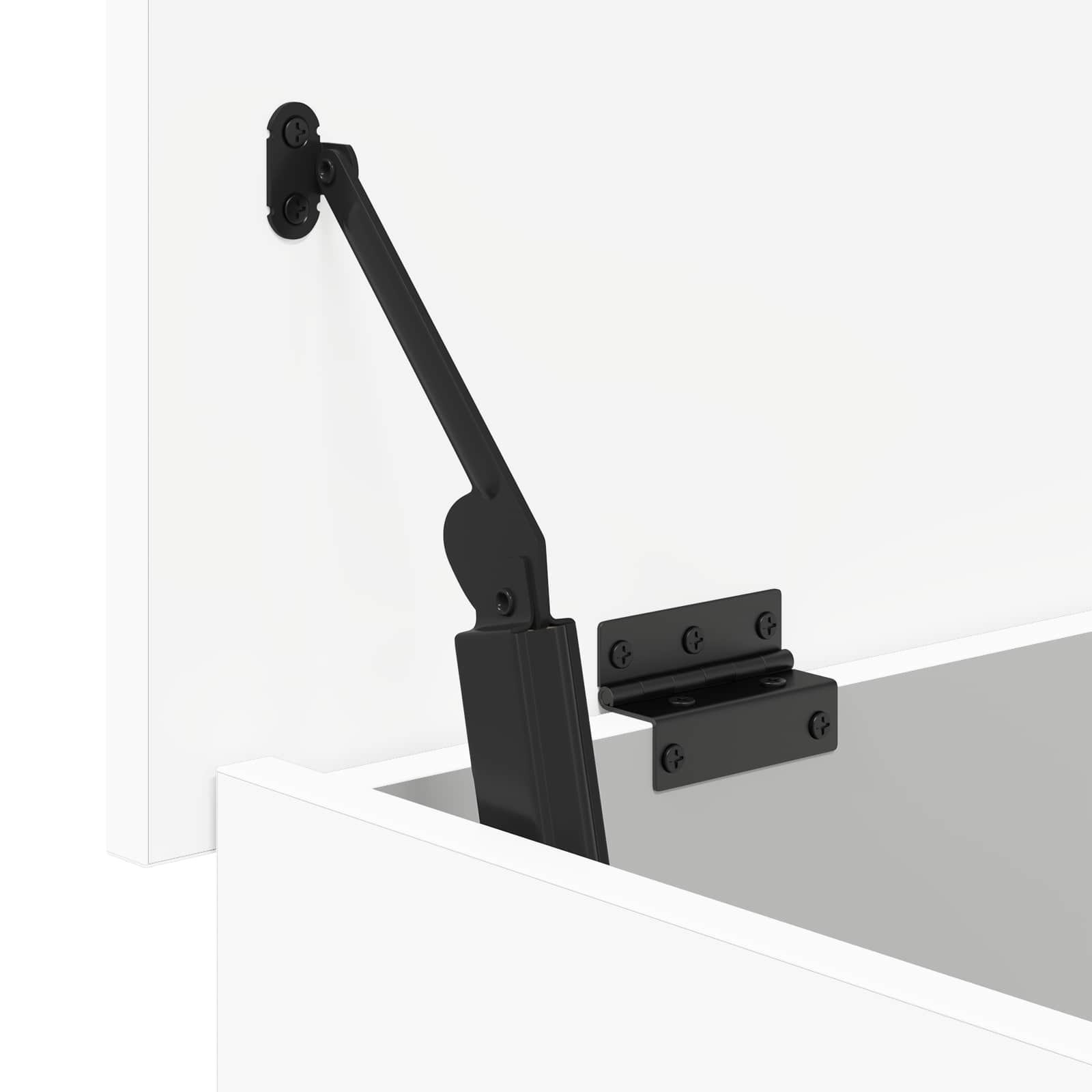 vidaXL Opbergkist met opslag Wit 40 x 40 x 50 cm Bewerkt hout