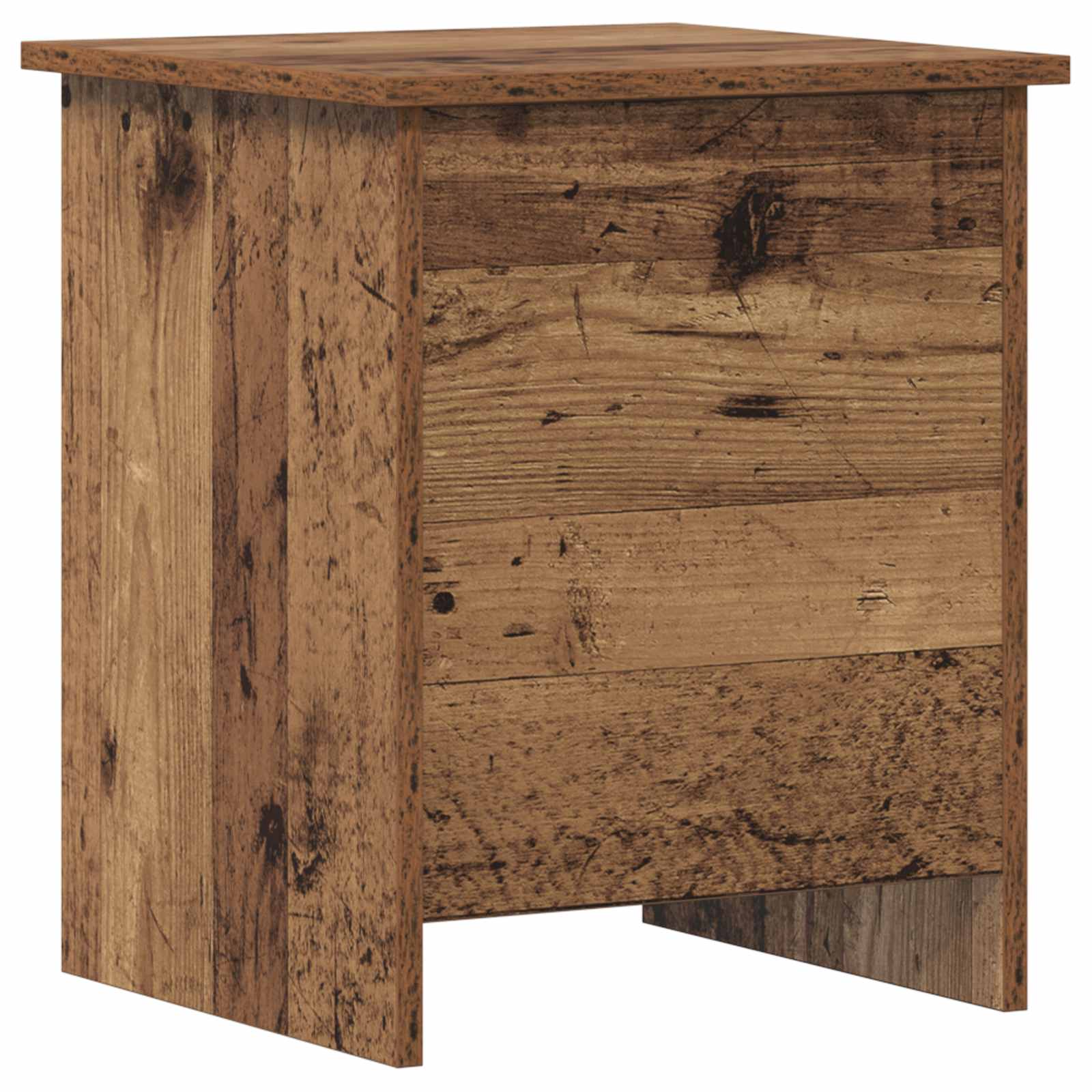 vidaXL Opbergkist met opslag Wit 40 x 40 x 50 cm Bewerkt hout