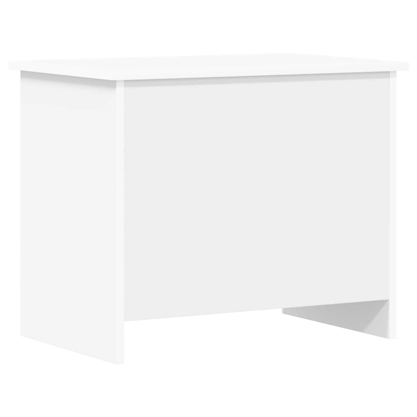 vidaXL Opbergkist met opslag Wit 40 x 40 x 50 cm Bewerkt hout