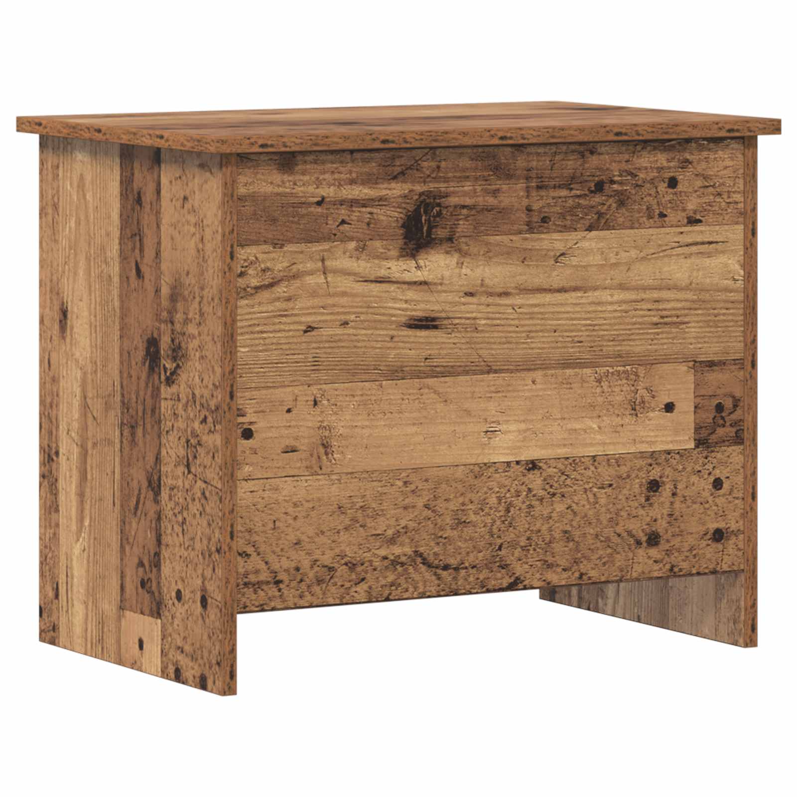 vidaXL Opbergkist met opslag Wit 40 x 40 x 50 cm Bewerkt hout