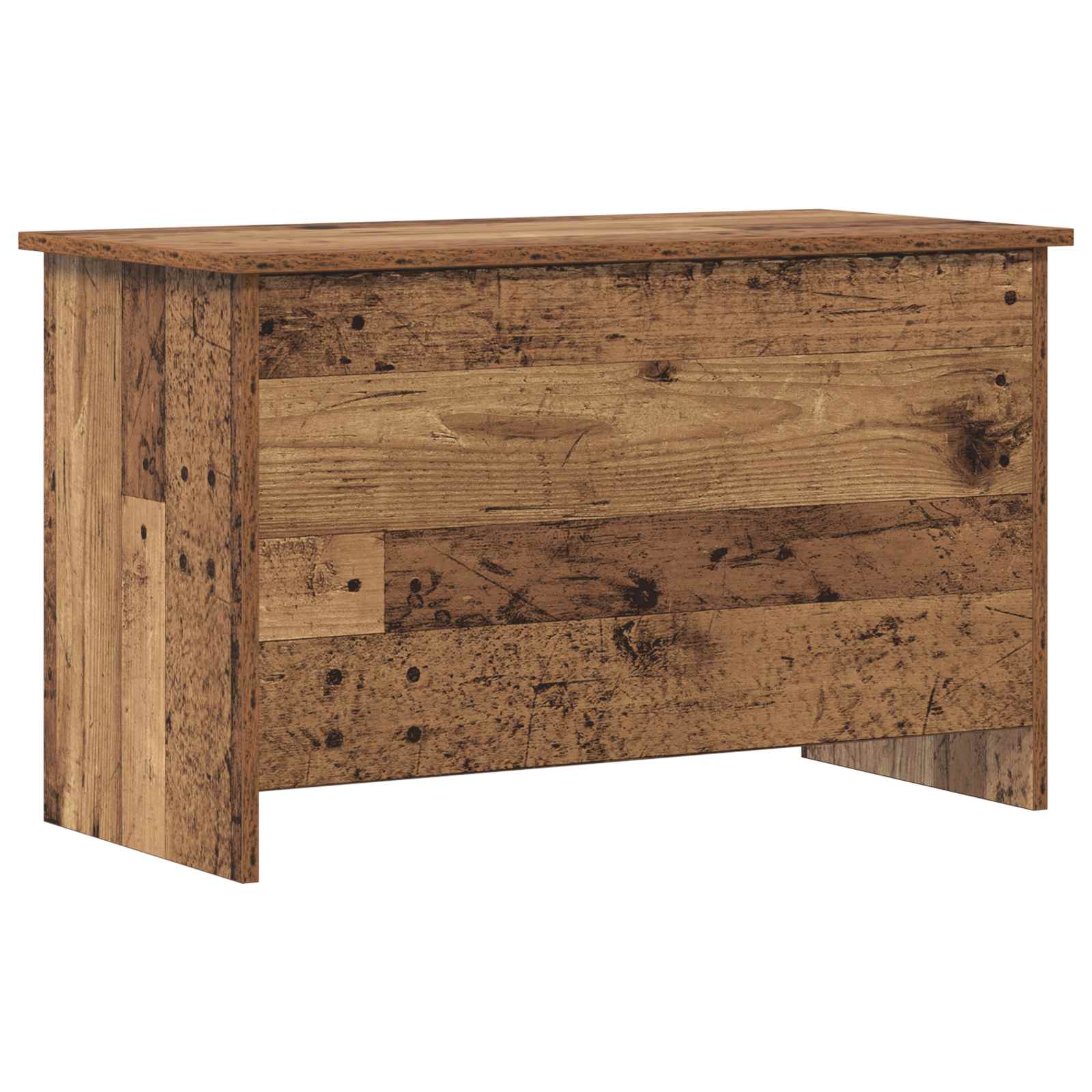 vidaXL Opbergkist met opslag Wit 40 x 40 x 50 cm Bewerkt hout