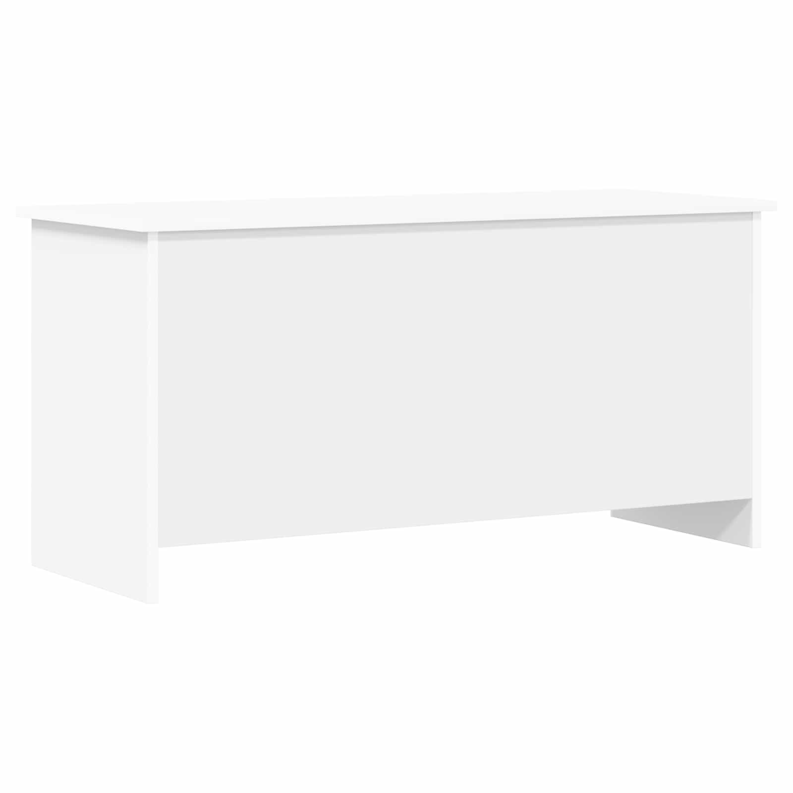 vidaXL Opbergkist met opslag Wit 40 x 40 x 50 cm Bewerkt hout