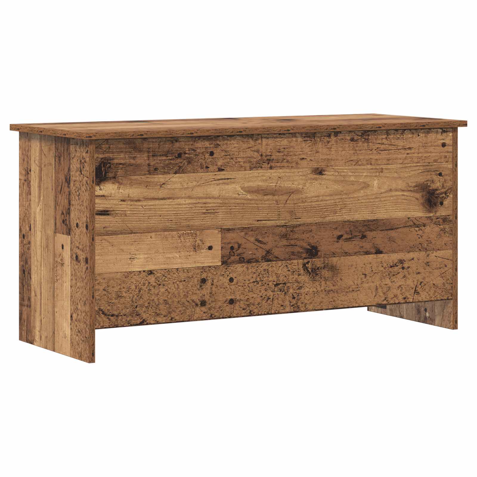 vidaXL Opbergkist met opslag Wit 40 x 40 x 50 cm Bewerkt hout