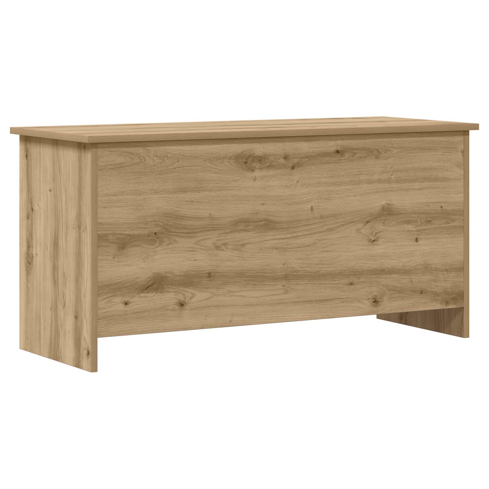 vidaXL Opbergkist met opslag Wit 40 x 40 x 50 cm Bewerkt hout