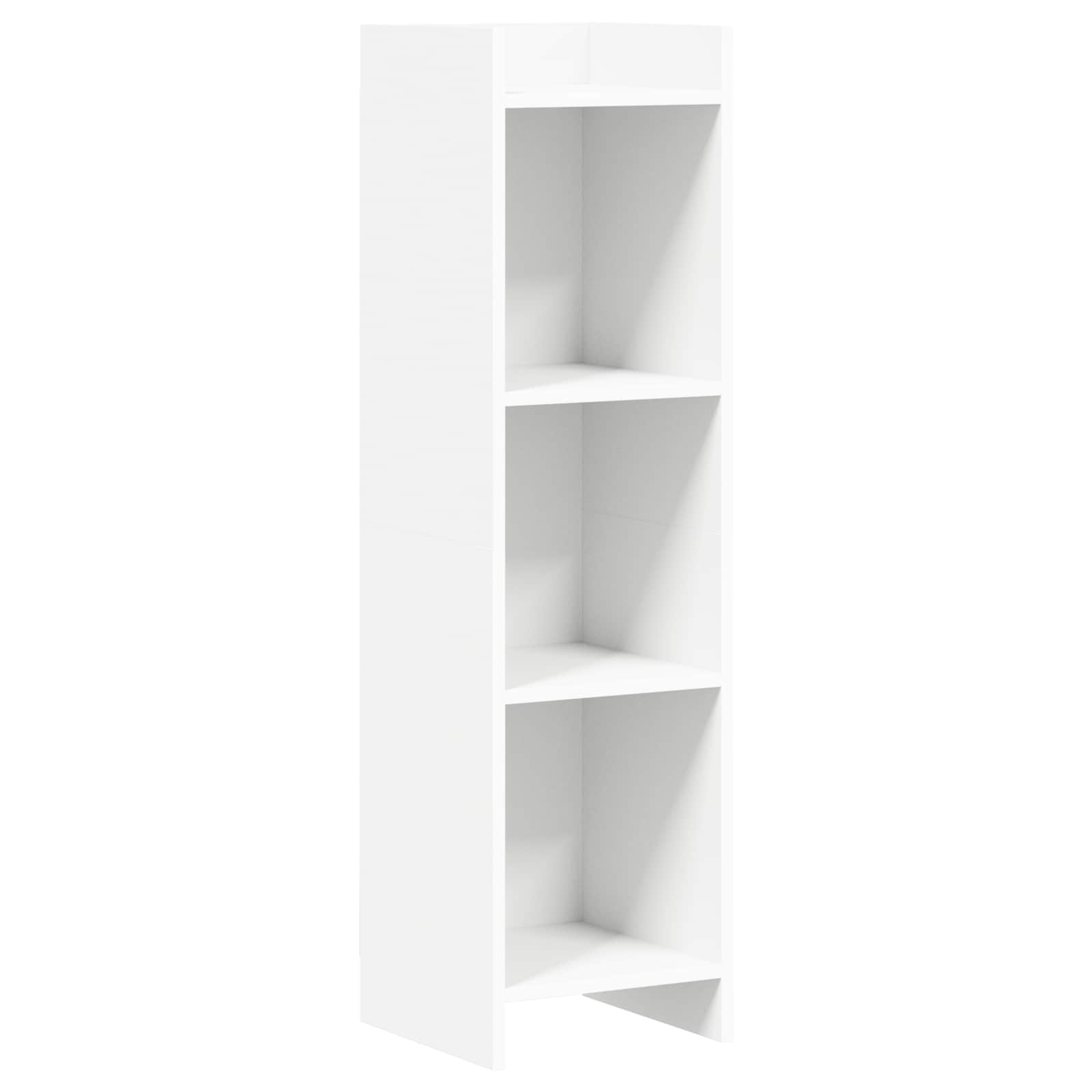 vidaXL Boekenkast Wit 30 x 30 x 111 cm Bewerkt hout