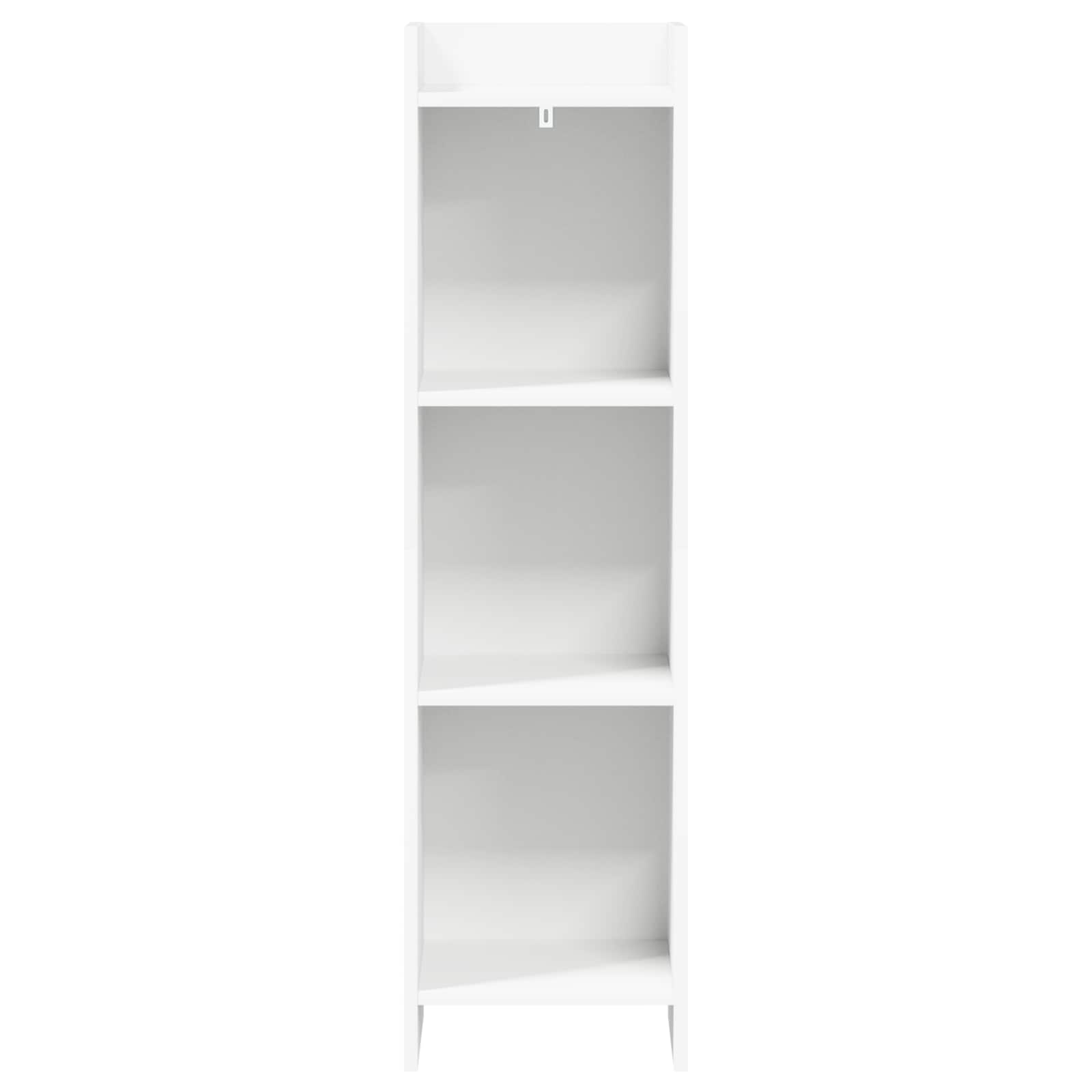 vidaXL Boekenkast Wit 30 x 30 x 111 cm Bewerkt hout