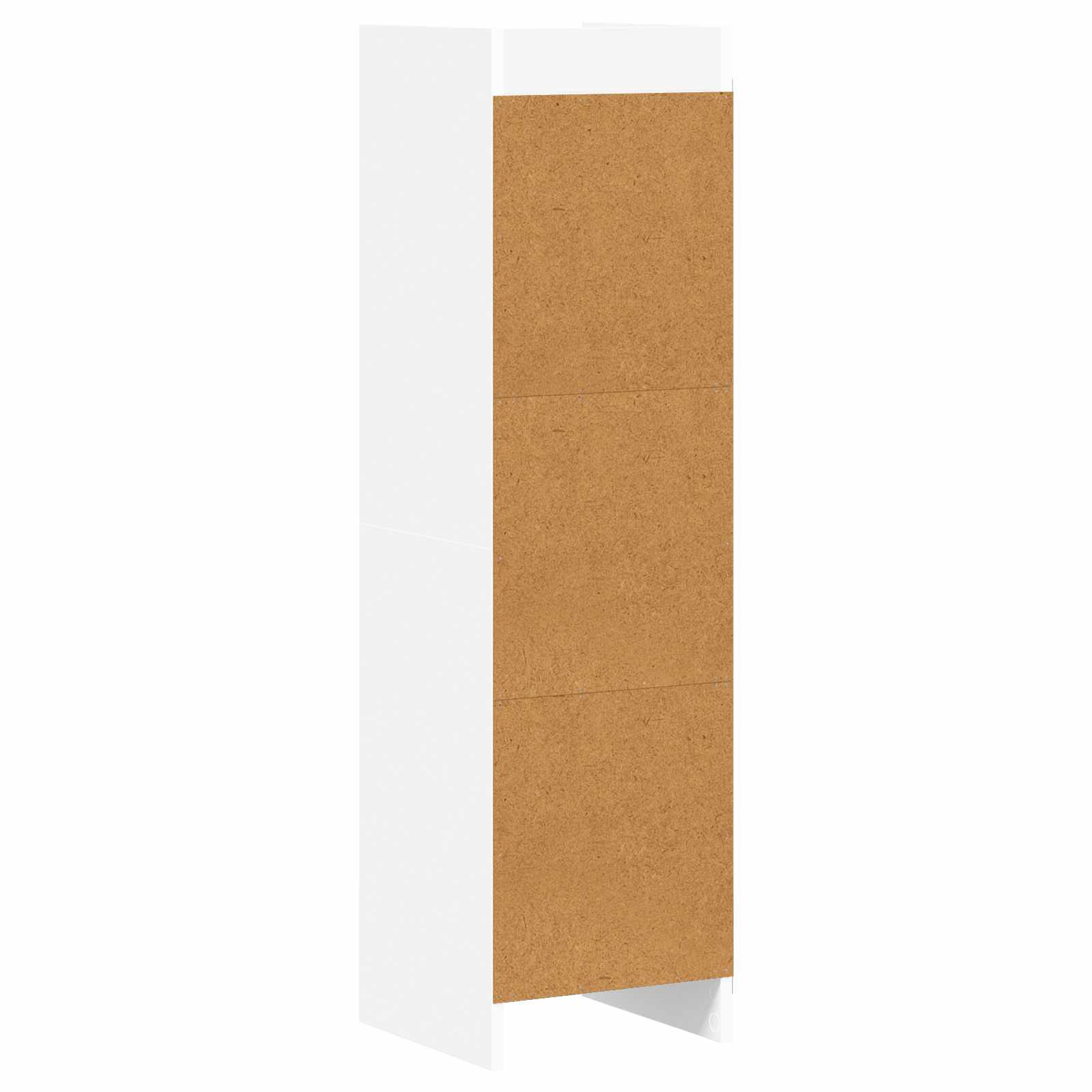 vidaXL Boekenkast Wit 30 x 30 x 111 cm Bewerkt hout
