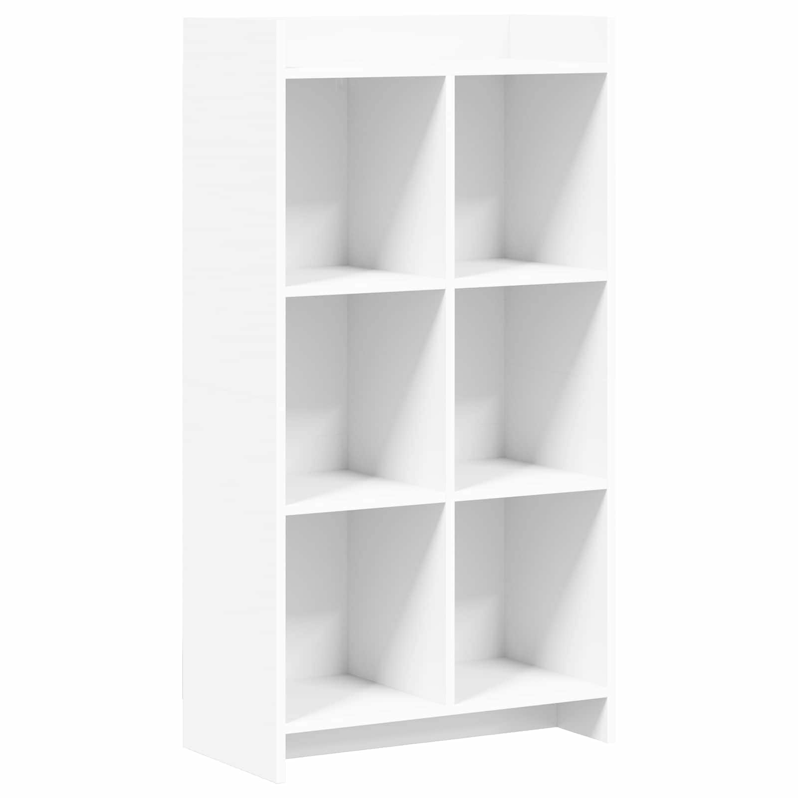 vidaXL Boekenkast Wit 30 x 30 x 111 cm Bewerkt hout