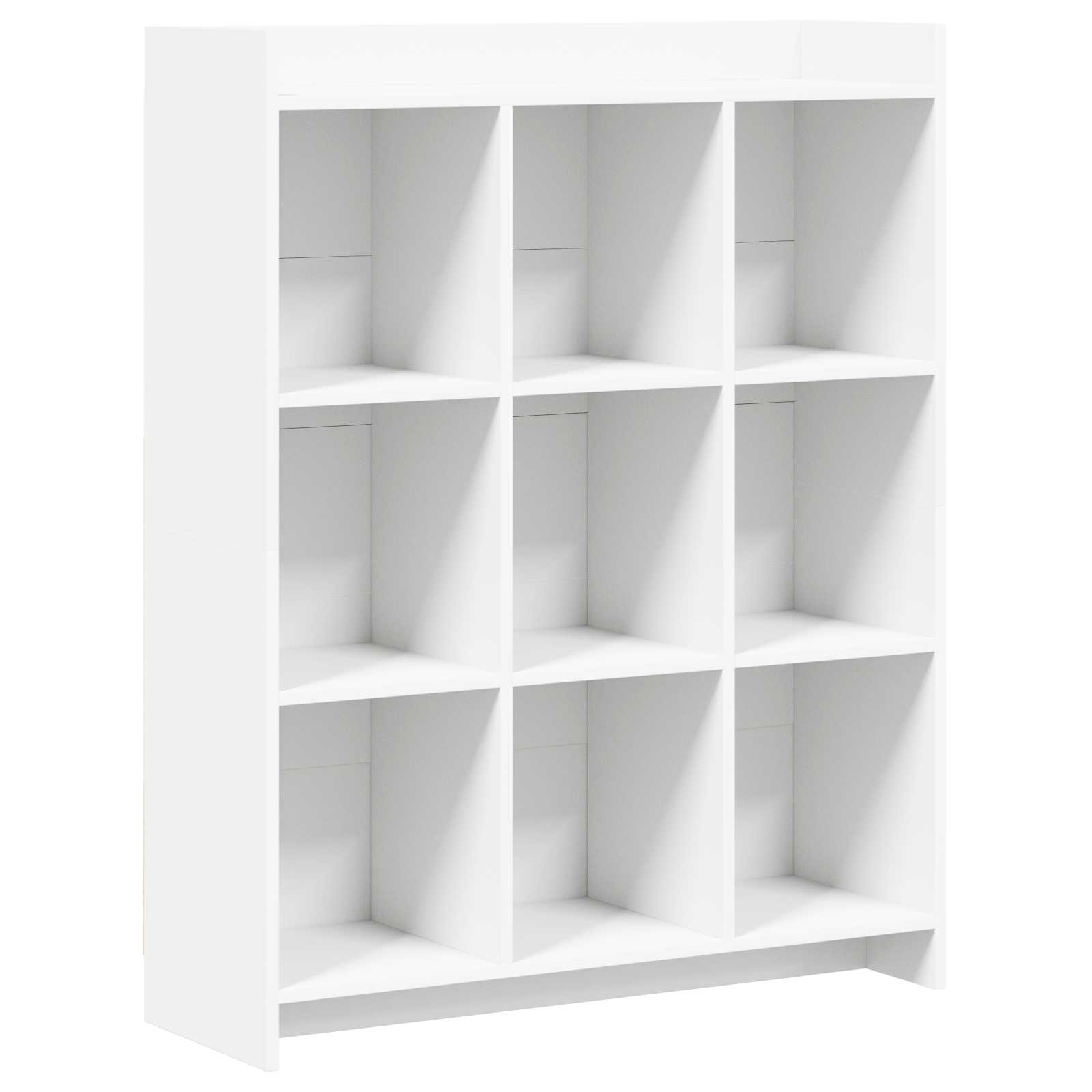vidaXL Boekenkast Wit 30 x 30 x 111 cm Bewerkt hout