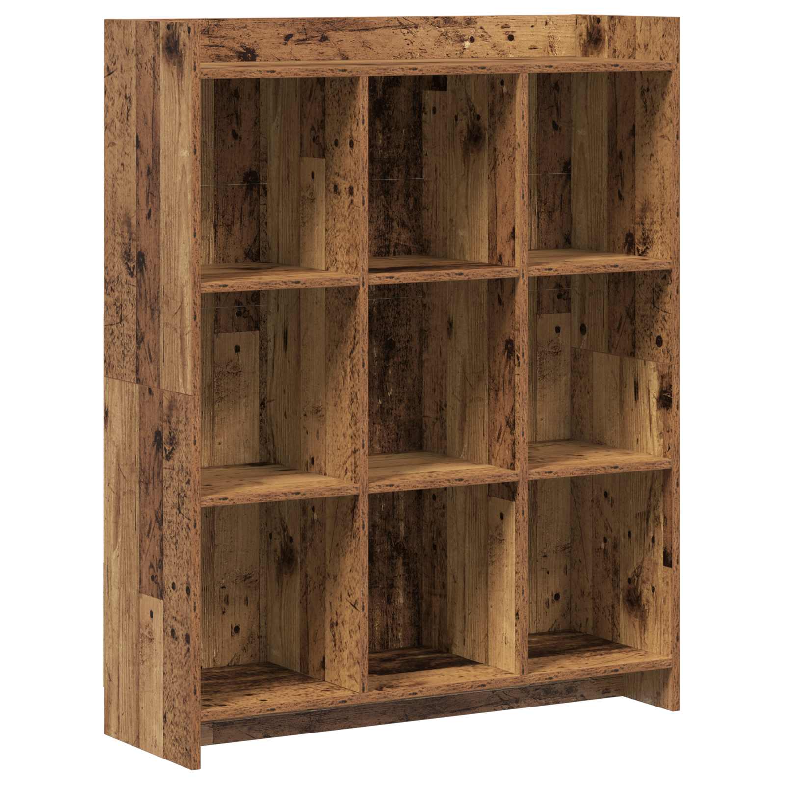 vidaXL Boekenkast Wit 30 x 30 x 111 cm Bewerkt hout