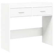 vidaXL Wandtafel Wit 90 x 35 x 80 cm Bewerkt hout